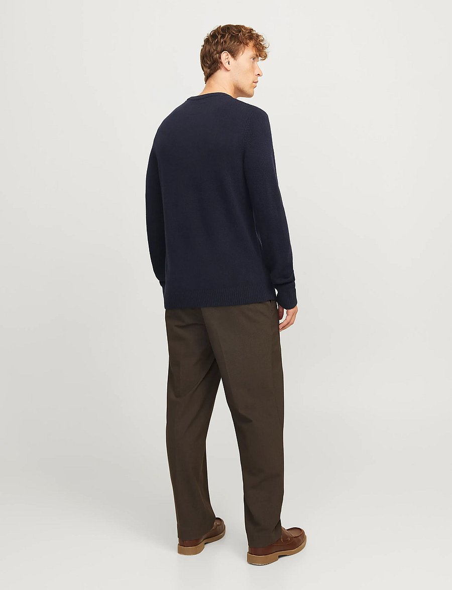 Jack & Jones - JPRBLULAMBSWOOL KNIT CREW NECK - pyöreäaukkoiset - night sky - 2