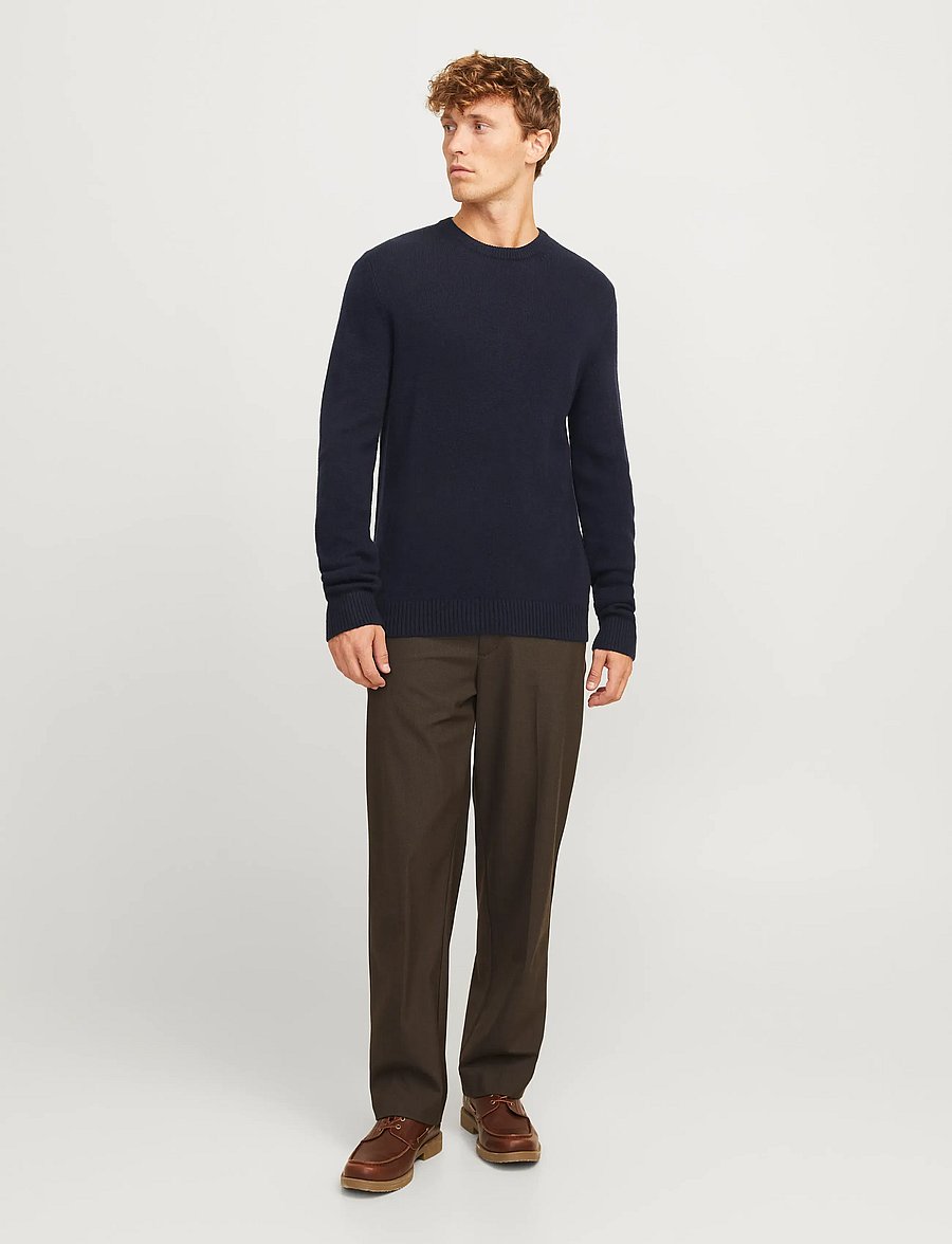 Jack & Jones - JPRBLULAMBSWOOL KNIT CREW NECK - pyöreäaukkoiset - night sky - 3