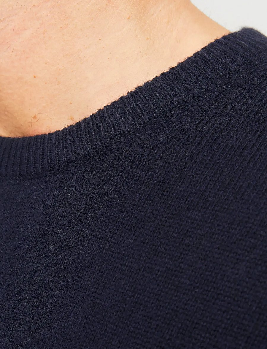 Jack & Jones - JPRBLULAMBSWOOL KNIT CREW NECK - pyöreäaukkoiset - night sky - 5