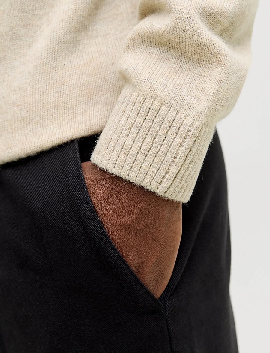 Jack & Jones - JPRBLULAMBSWOOL KNIT CREW NECK - Ümmarguse kaelusega kudumid - silver lining - 5