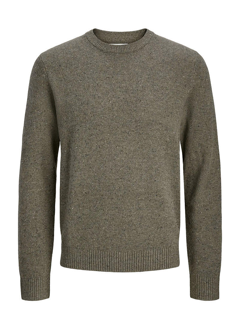 Jack & Jones - JPRBLULAMBSWOOL KNIT CREW NECK - rundhalsad - stone gray - 1