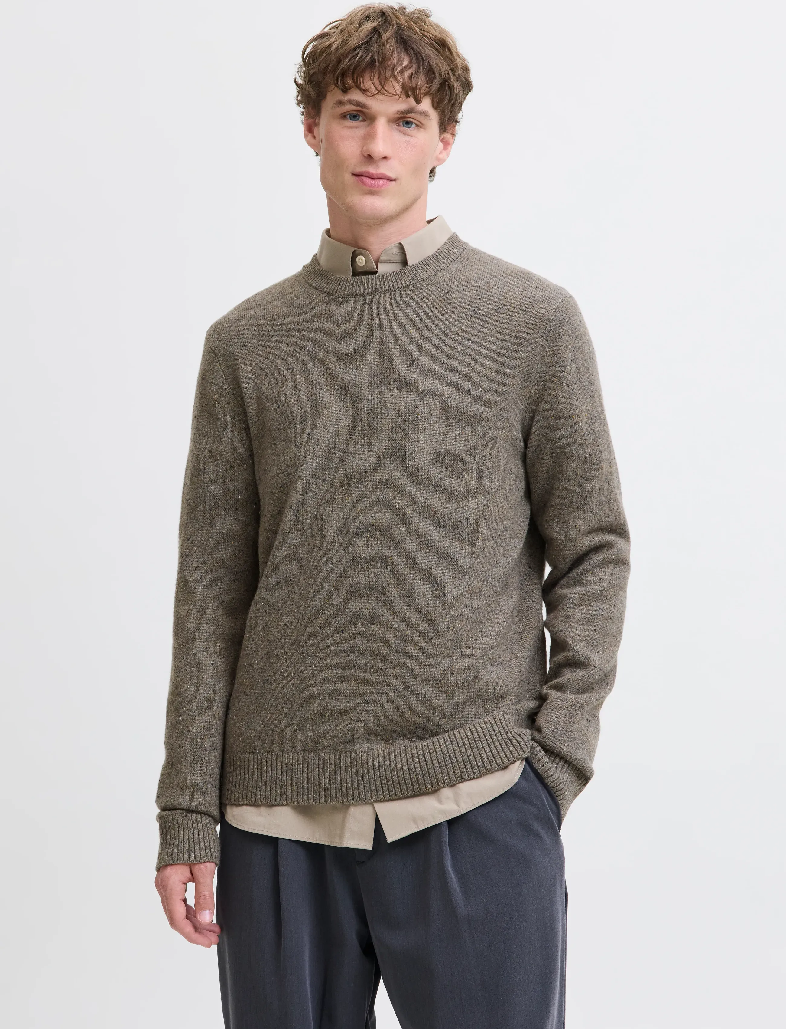 Jack & Jones Jprblulambswool Knit Crew Neck (JJ12216799) - Knitted