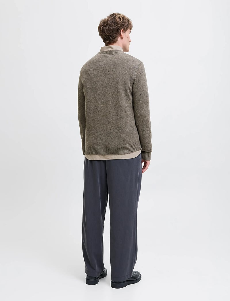 Jack & Jones - JPRBLULAMBSWOOL KNIT CREW NECK - rundhalsad - stone gray - 3