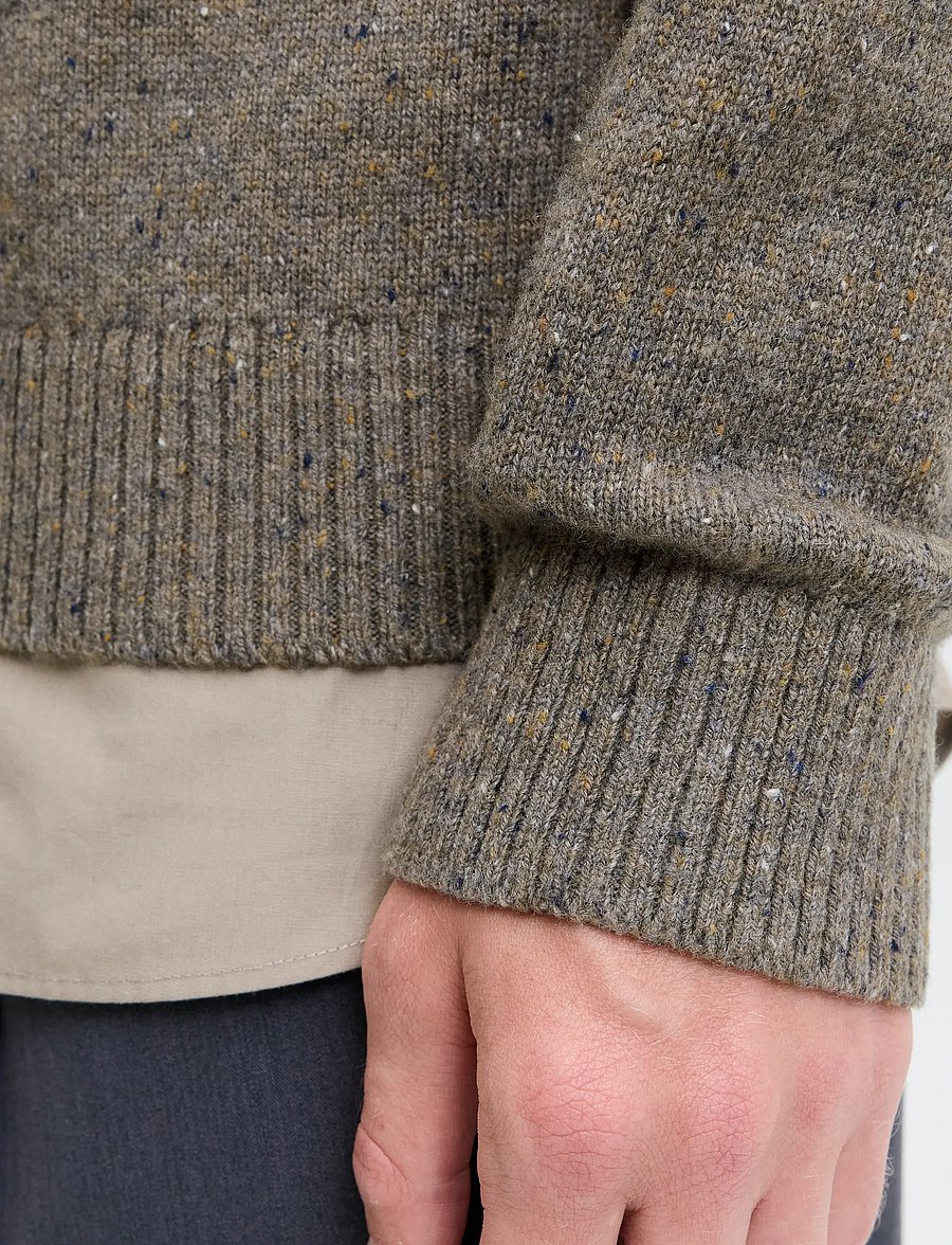 Jack & Jones - JPRBLULAMBSWOOL KNIT CREW NECK - pyöreäaukkoiset - stone gray - 5