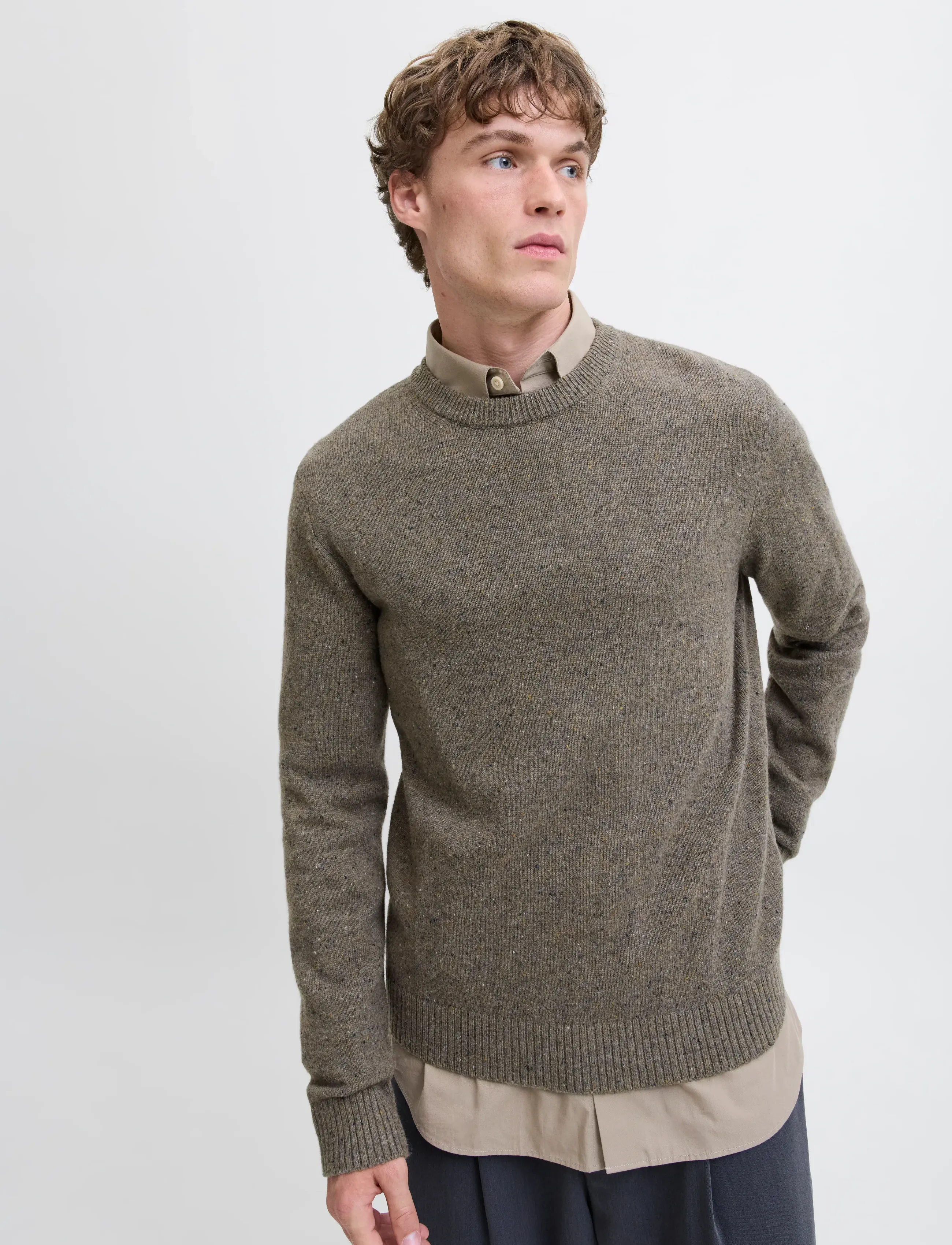 JACK & JONES Jprblulambswool Knit Crew Neck stickade tröjor herr – bild 5