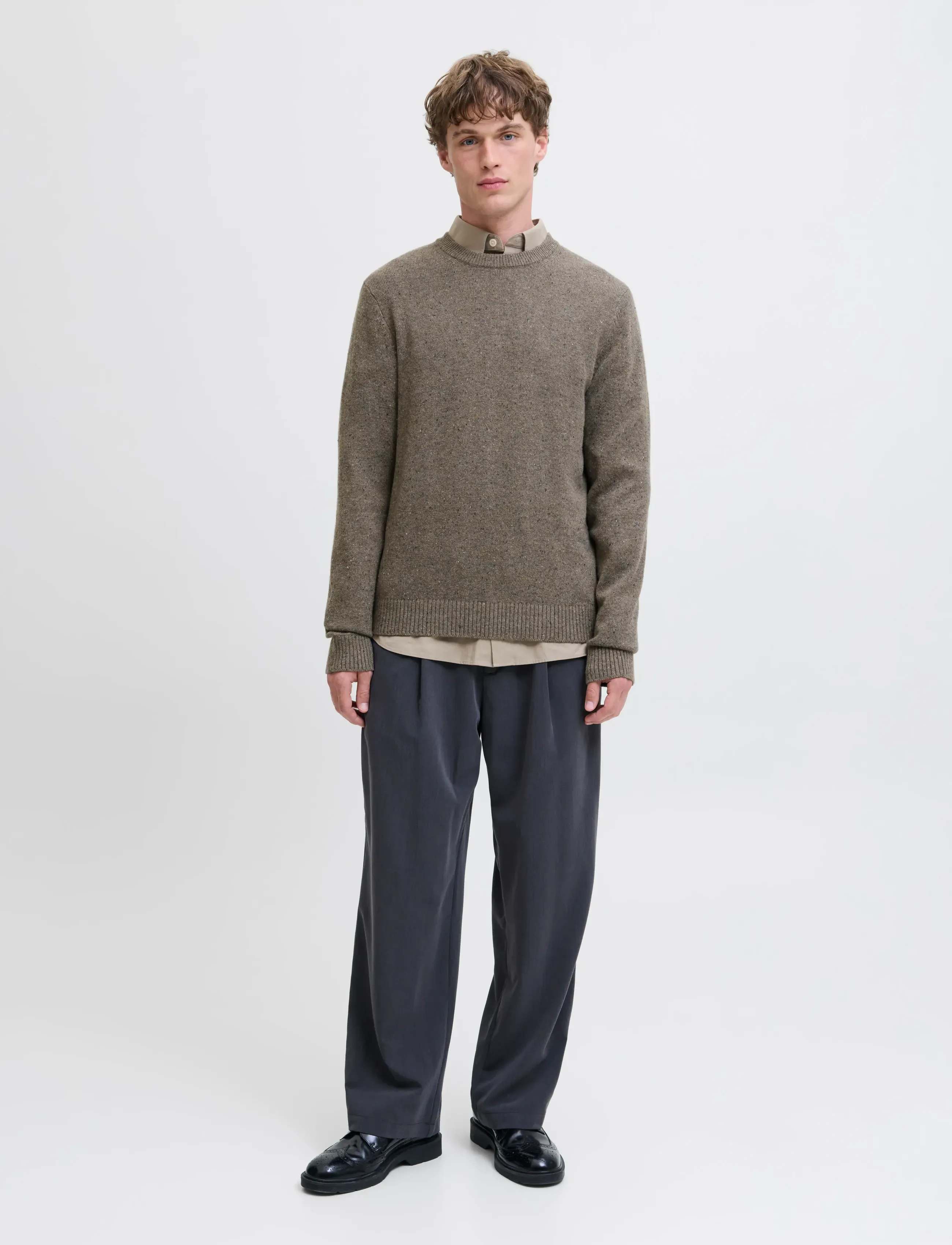 JACK & JONES Jprblulambswool Knit Crew Neck stickade tröjor herr – bild 6