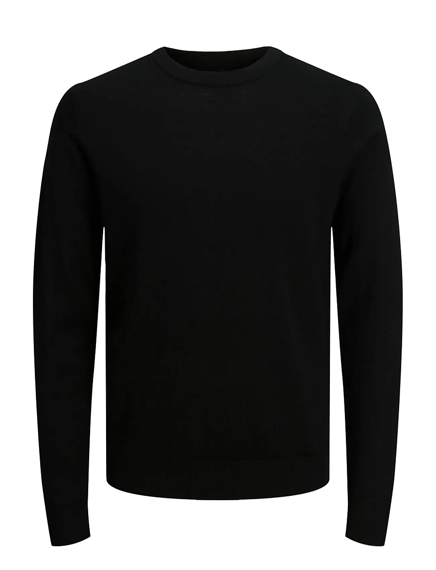 Jack & Jones - JJMERINO KNIT CREW NECK NOOS - rundhals - black - 1