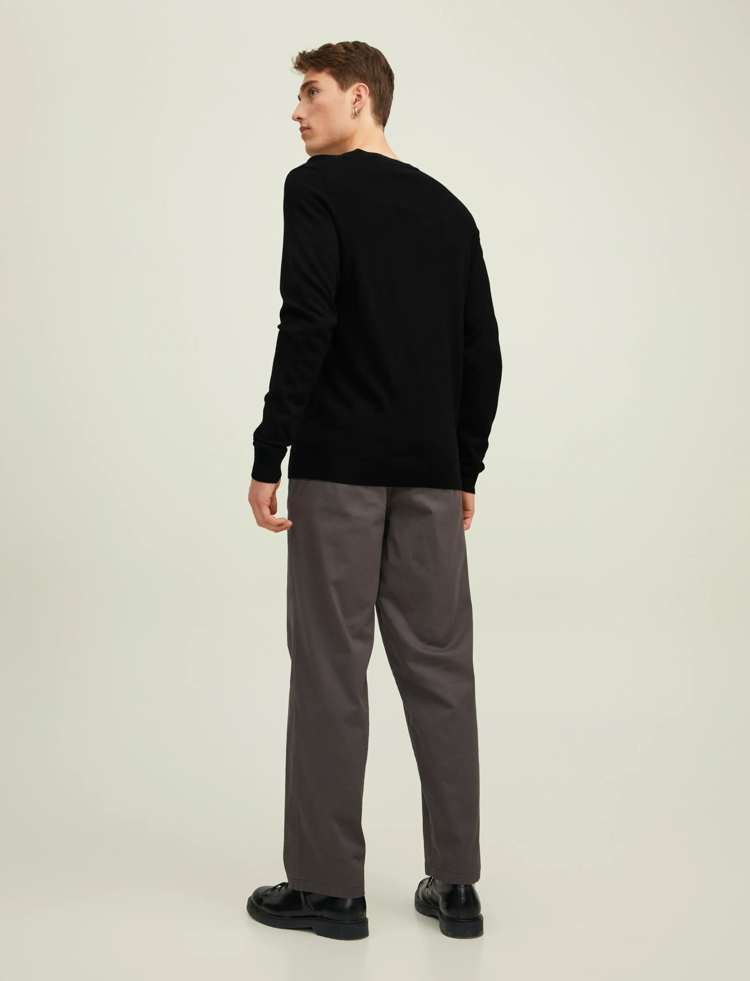 Jack & Jones - JPRBLAMERINO KNIT CREW NECK - rundhalsad - black - 2