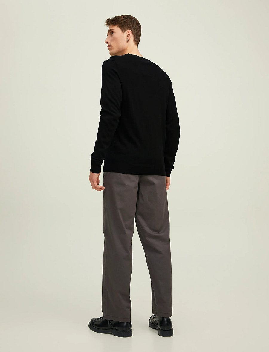 Jack & Jones - JJMERINO KNIT CREW NECK NOOS - rundhals - black - 2