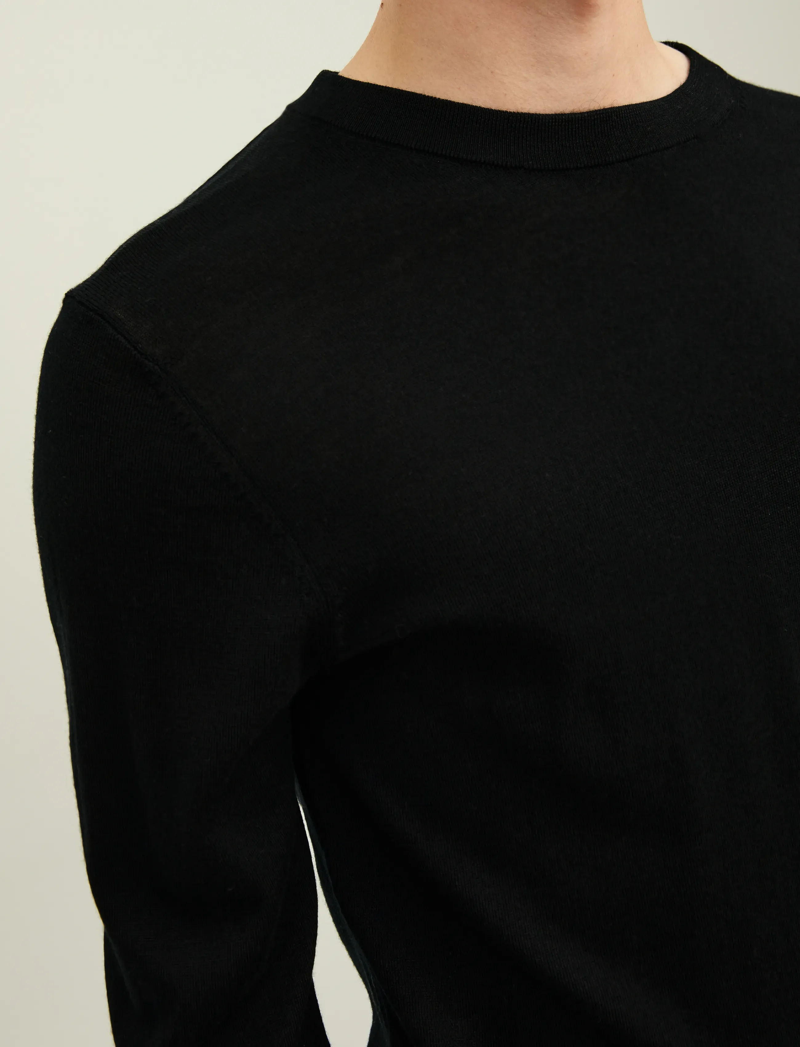 Jack & Jones - JPRBLAMERINO KNIT CREW NECK - rundhalsad - black - 4
