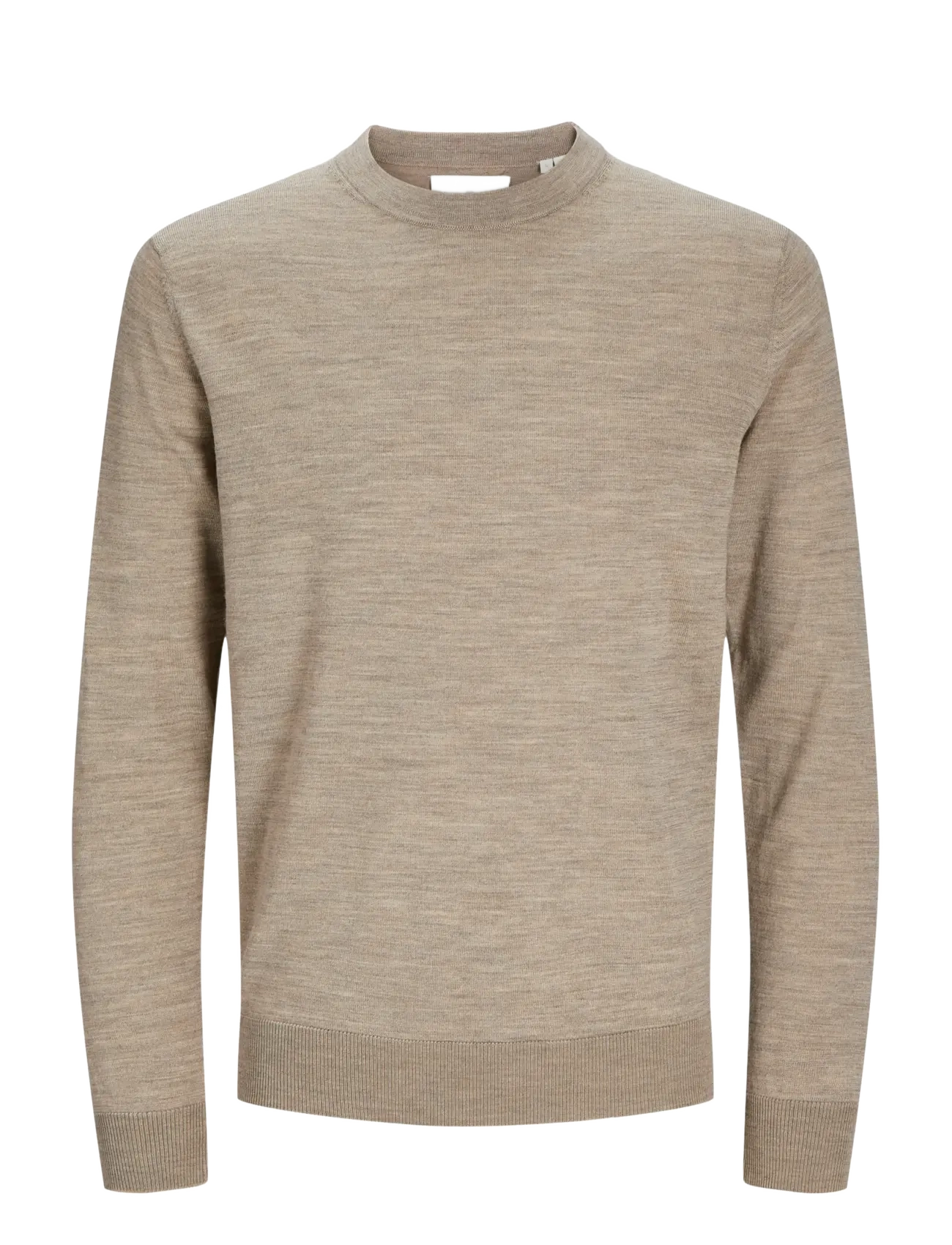 Jack & Jones JPRBLAMERINO KNIT CREW NECK - Strickmode - GREIGE / beige