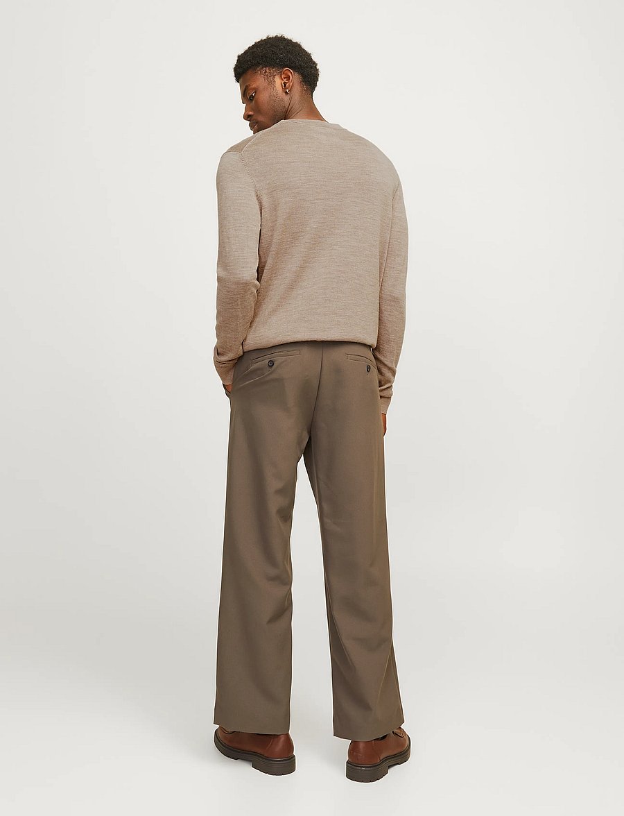 Jack & Jones - JJMERINO KNIT CREW NECK NOOS - rundhals - greige - 3