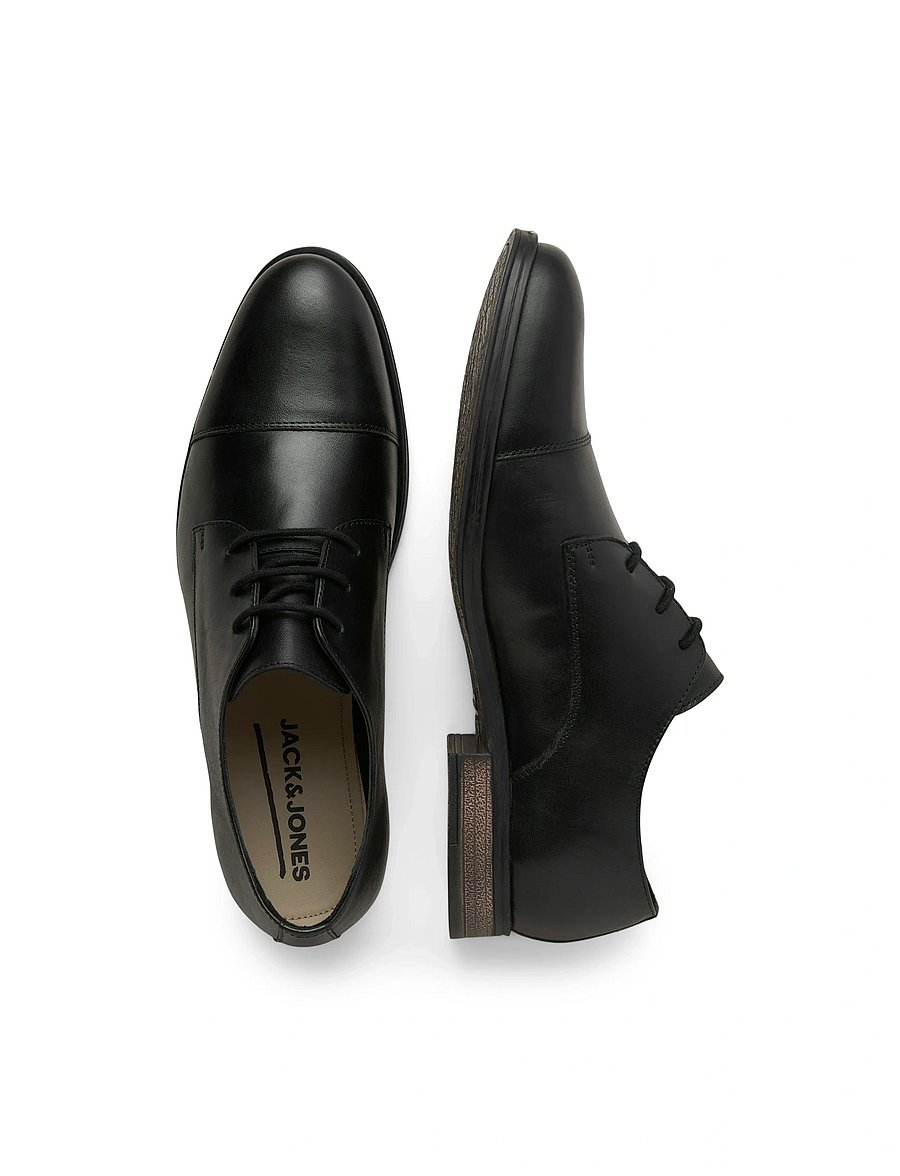 Jack & Jones - JFWRAYMOND LEATHER NOOS - derby-schuhe - anthracite - 0