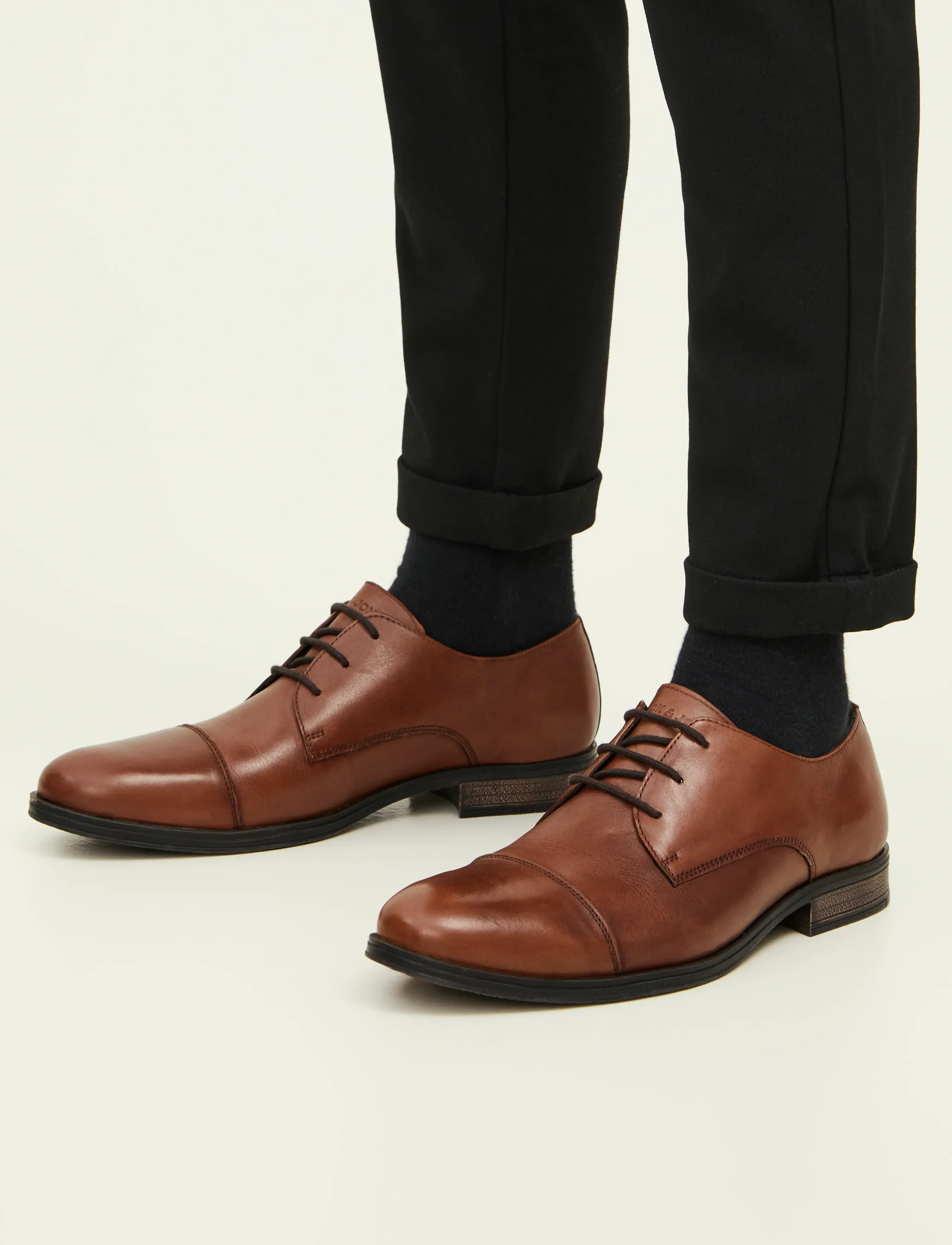 Jack & Jones JFWRAYMOND LEATHER NOOS - Jalanõud - COGNAC / brown