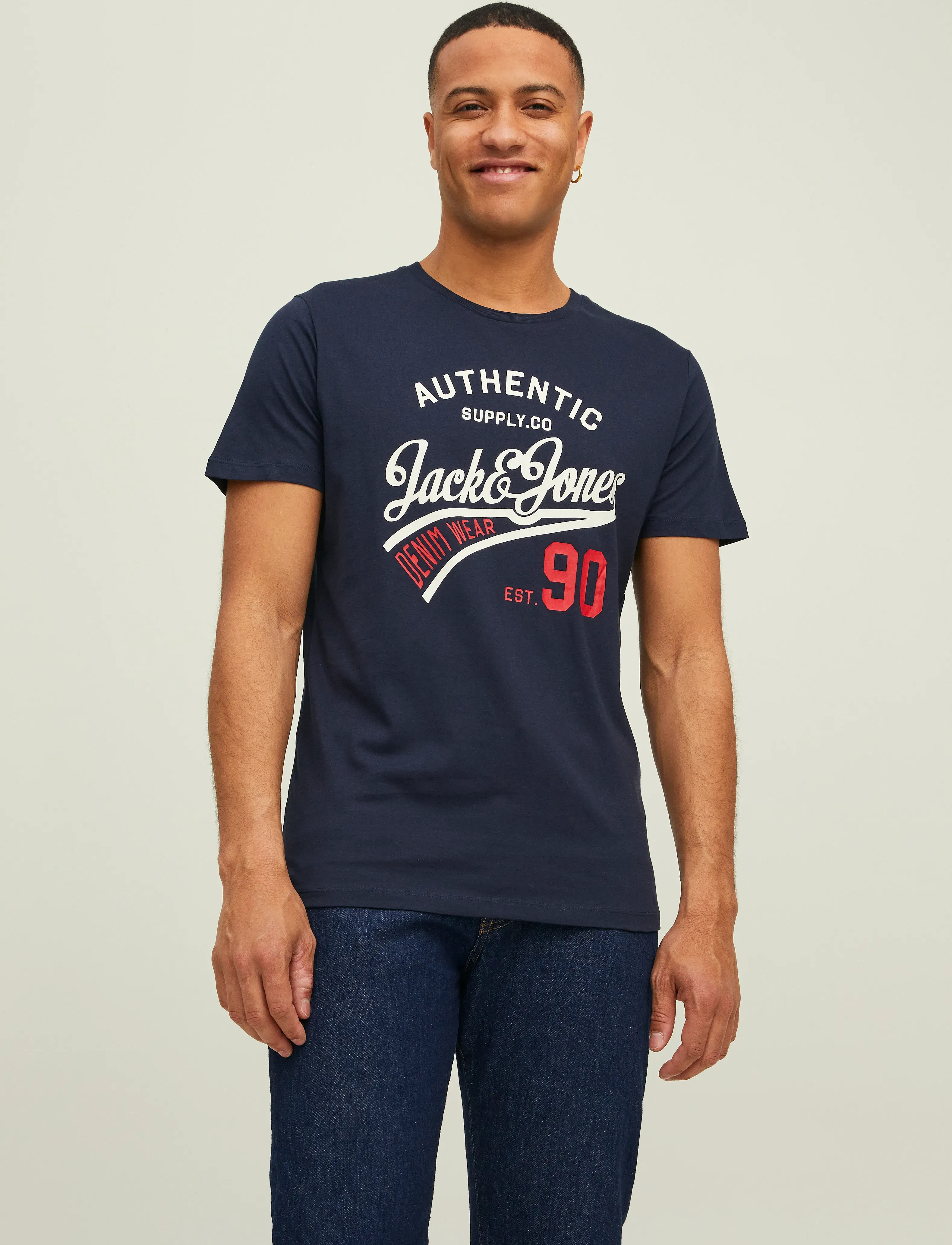 JACK & JONES Jjethan Tee Ss Crew Neck 3Pk Mp Noos t-shirts - bas herr – bild 6