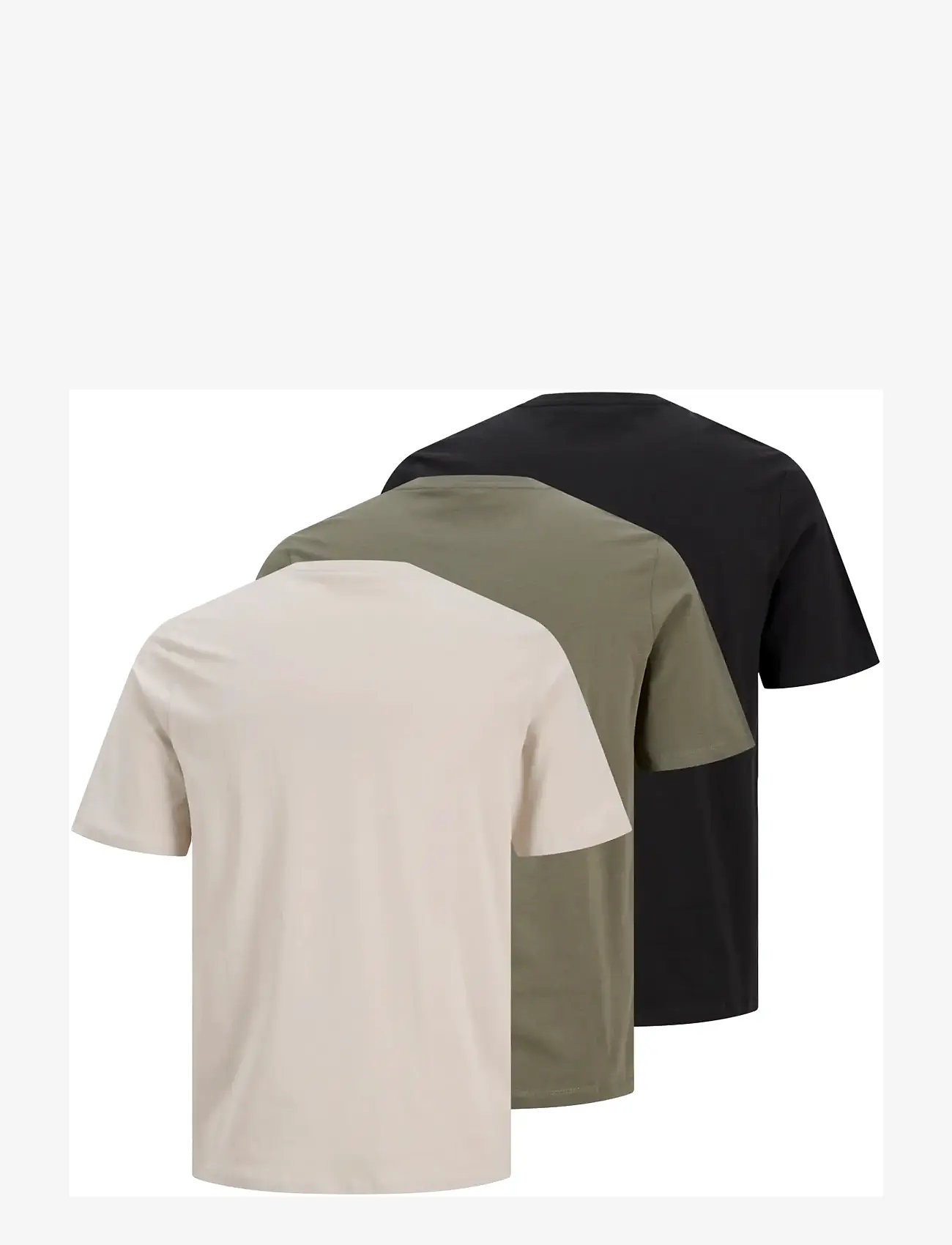Jack & Jones - JJETHAN TEE  SS CREW NECK  3PK MP NOOS - kurzärmelig - dusty olive - 2