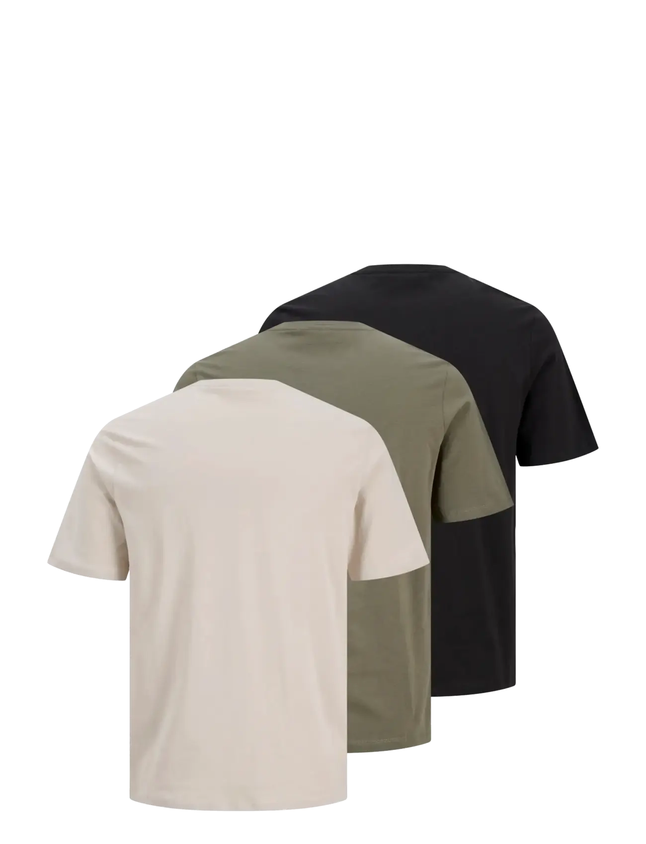Jack & Jones - JJETHAN TEE  SS CREW NECK  3PK MP NOOS - kurzärmelig - dusty olive - 2