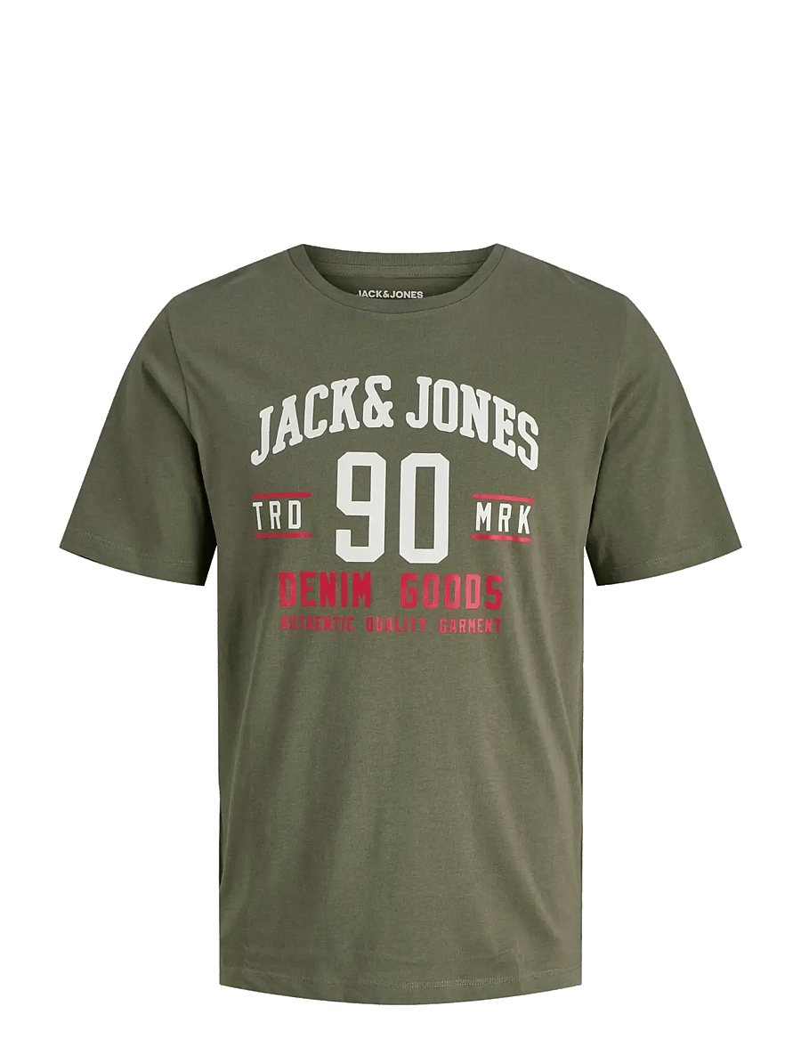 Jack & Jones - JJETHAN TEE SS CREW NECK 3PK MP NOOS - kurzärmelige t-shirts - dusty olive - 4
