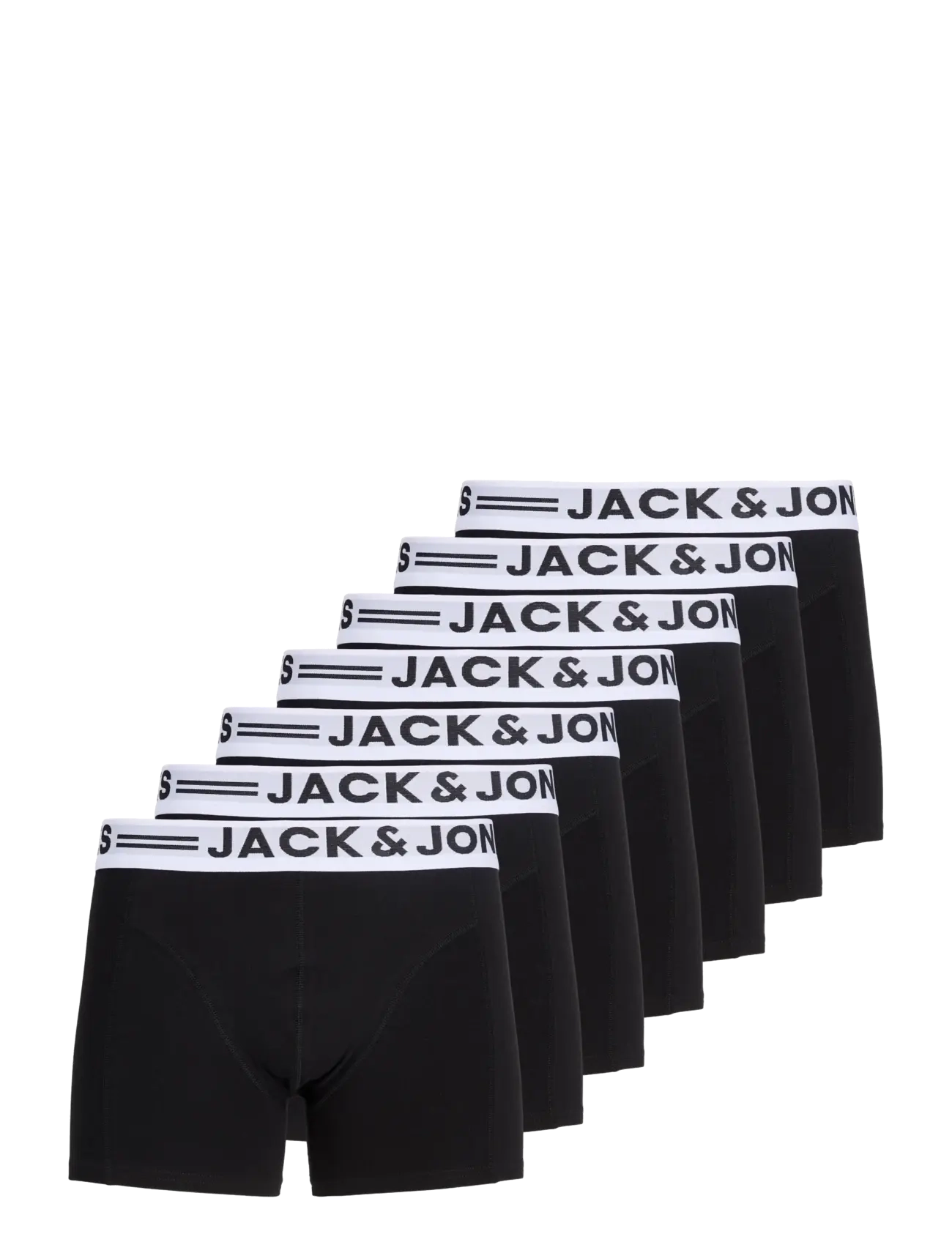 Jack & Jones - JACSENSE TRUNKS 7 PACK NOOS - black - 1