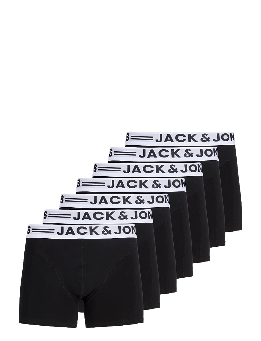 Jack & Jones - JACSENSE TRUNKS 7 PACK NOOS - black - 1