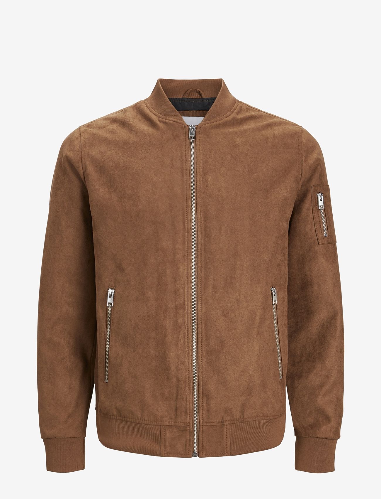 Jack & Jones - JJEROCKY FAUX SUEDE BOMBER NOOS - herbstjacken - cognac - 1