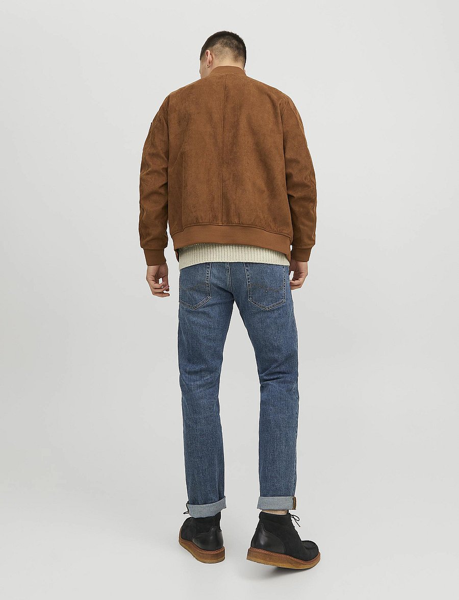Jack & Jones - JJEROCKY FAUX SUEDE BOMBER NOOS - kurtki wiosenne - cognac - 2