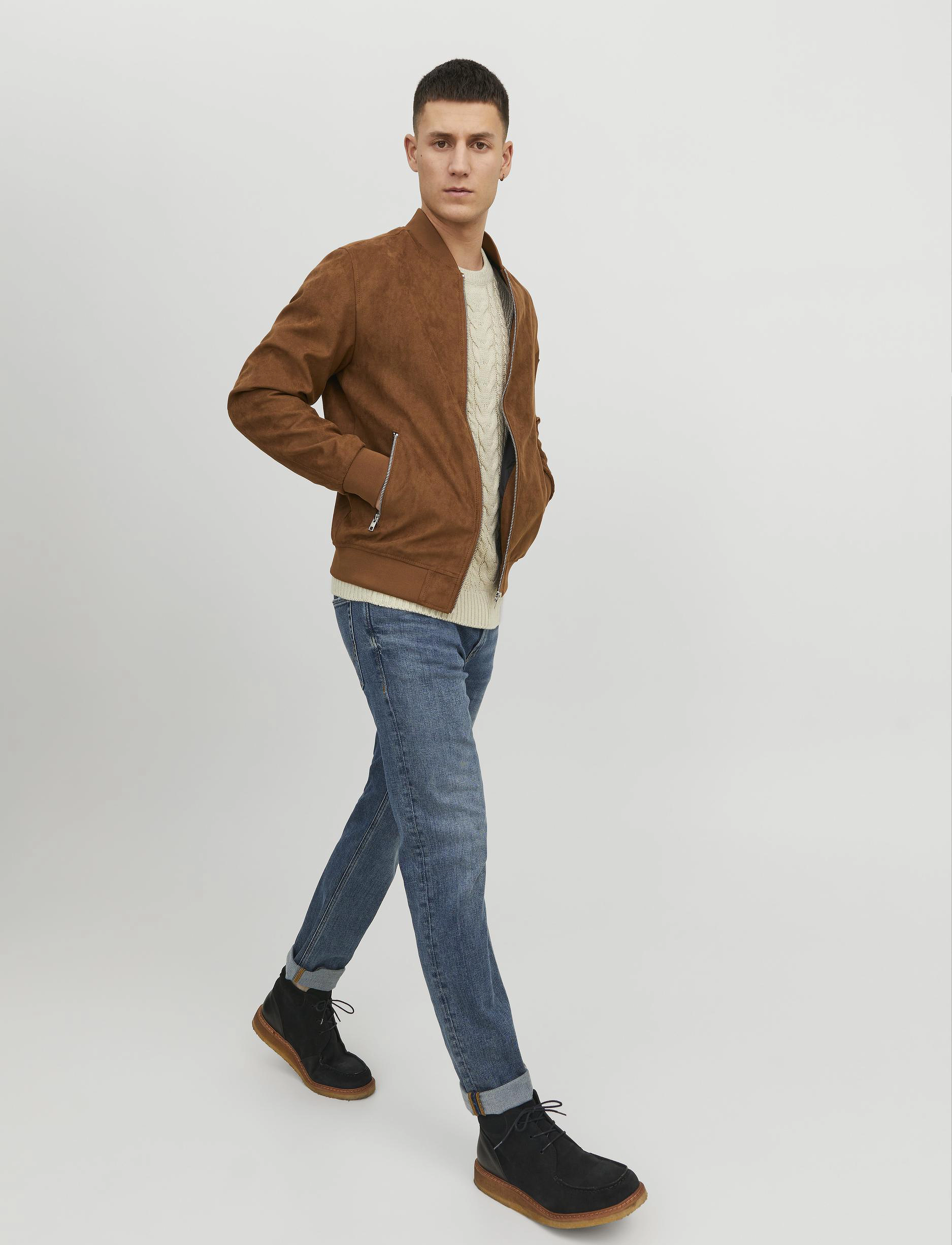 Jjerocky Faux Suede Bomber Noos 6