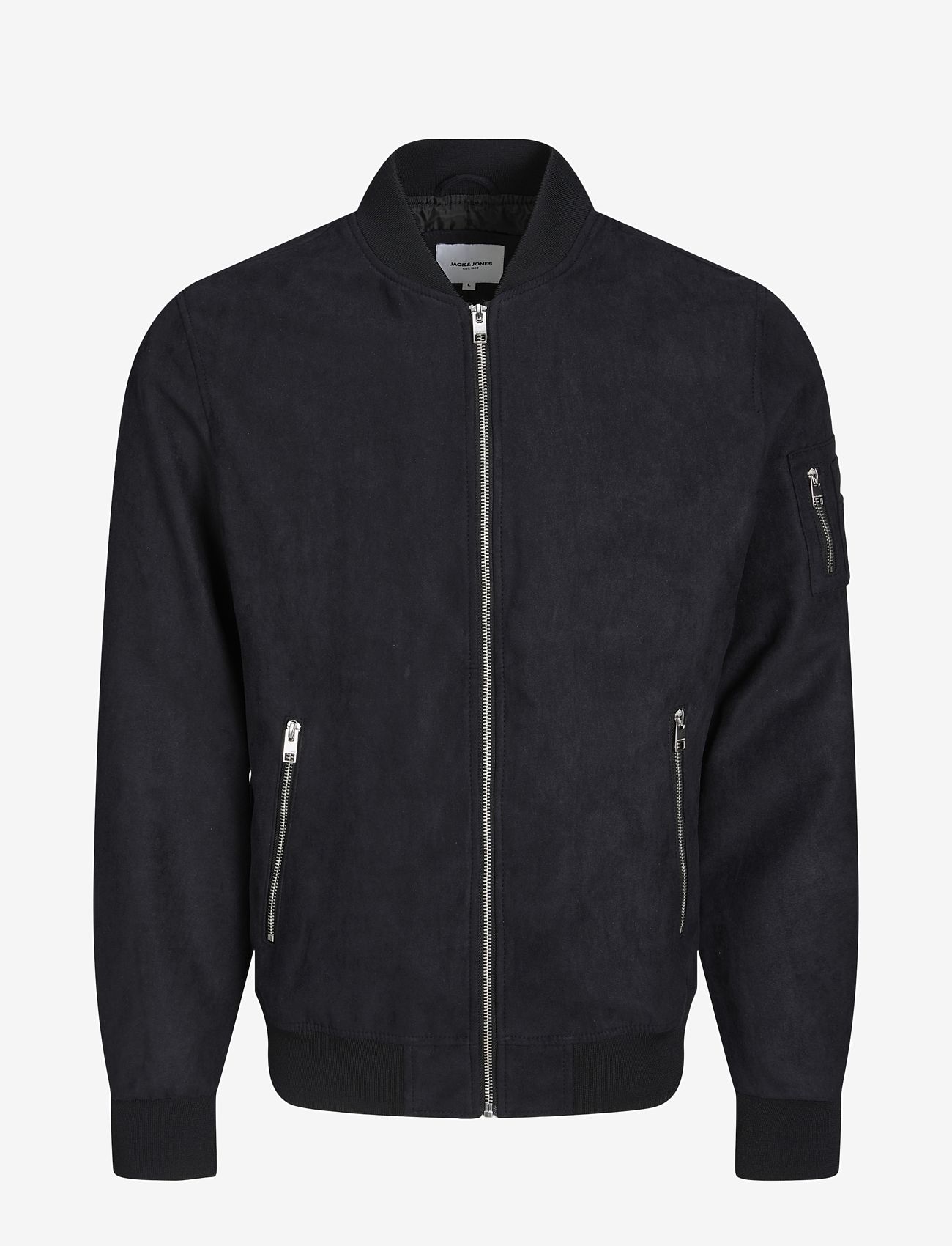 Jack & Jones - JJEROCKY FAUX SUEDE BOMBER NOOS - frühlingsjacken - jet black - 1