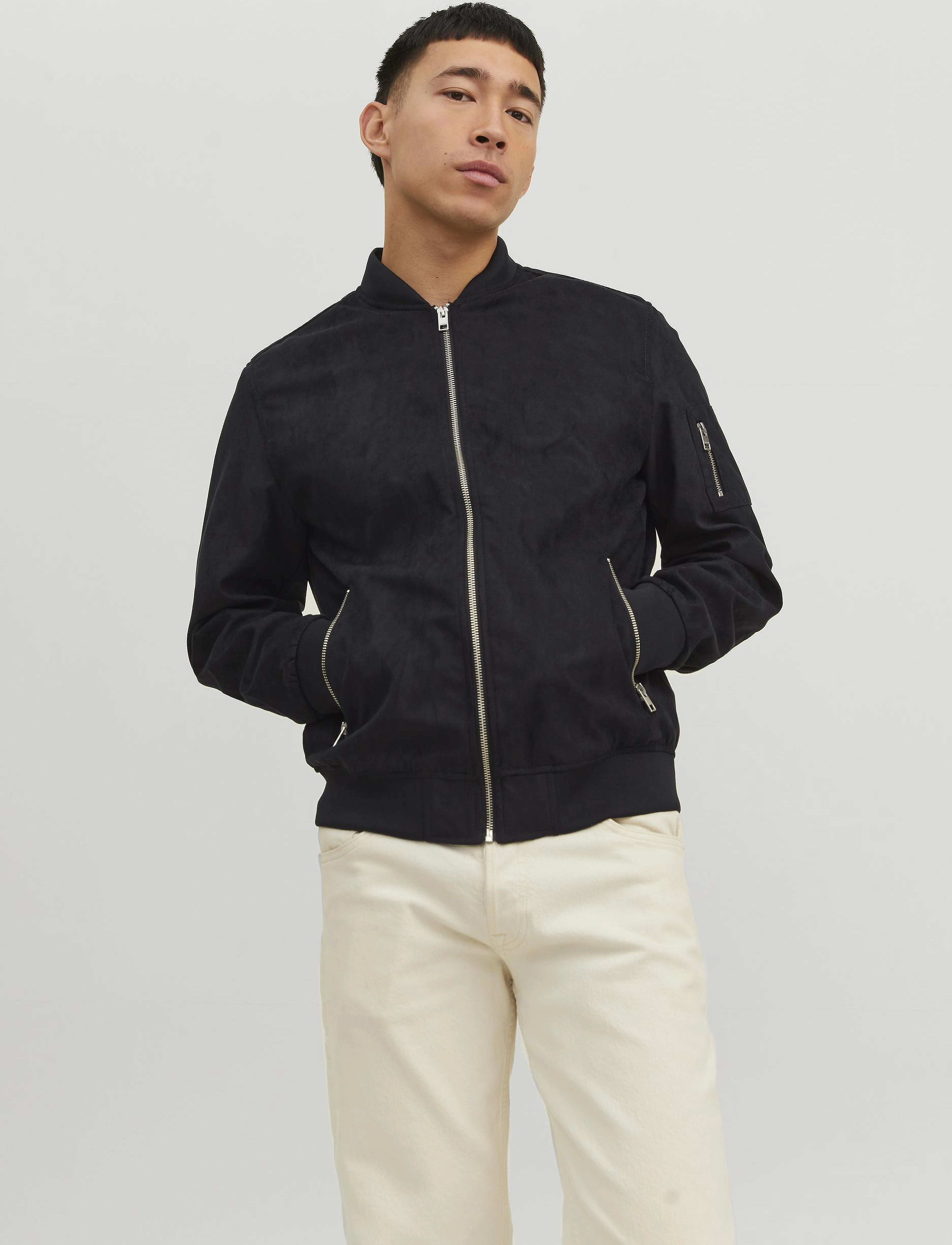 Jjerocky Faux Suede Bomber Noos