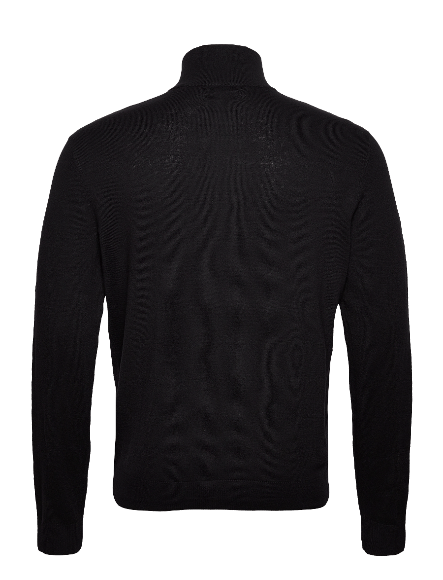 Jack & Jones - JJEEMIL KNIT TURTLE ZIP CARDIGAN NOOS - cardigans - black - 2