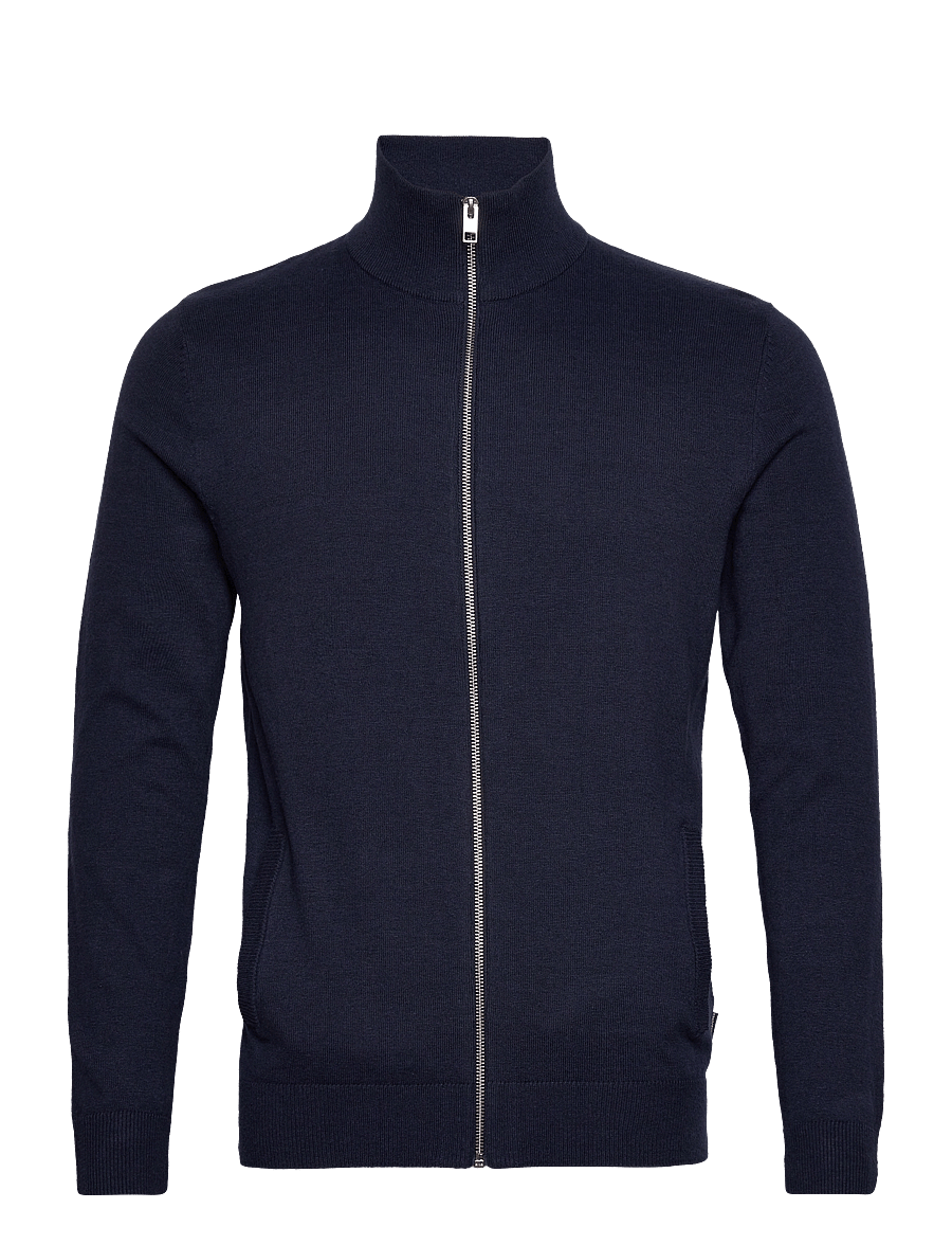 Jack & Jones - JJEEMIL KNIT TURTLE ZIP CARDIGAN NOOS - cardigans - navy blazer - 1