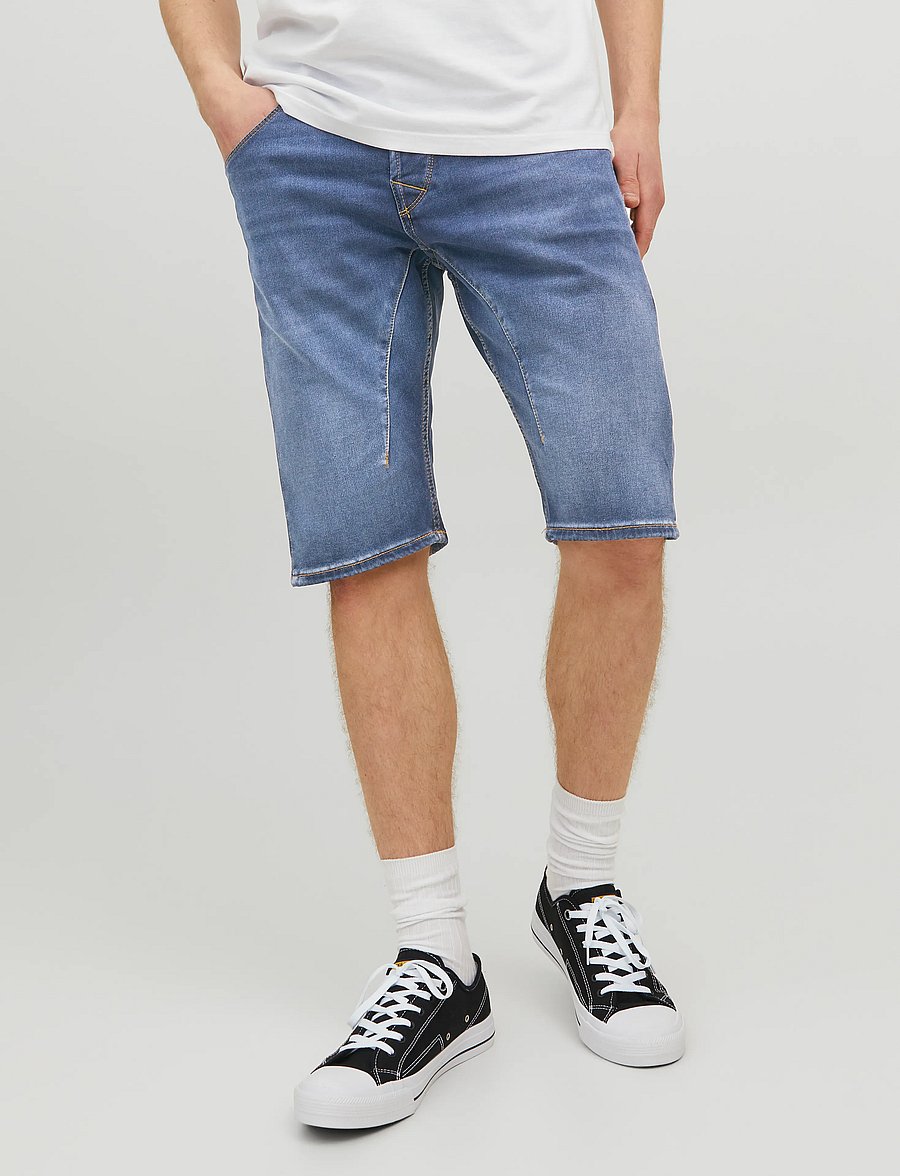 Jack & Jones - JJISCALE JJLONG SHORTS GE 608 I.K - short en jean - blue denim - 0