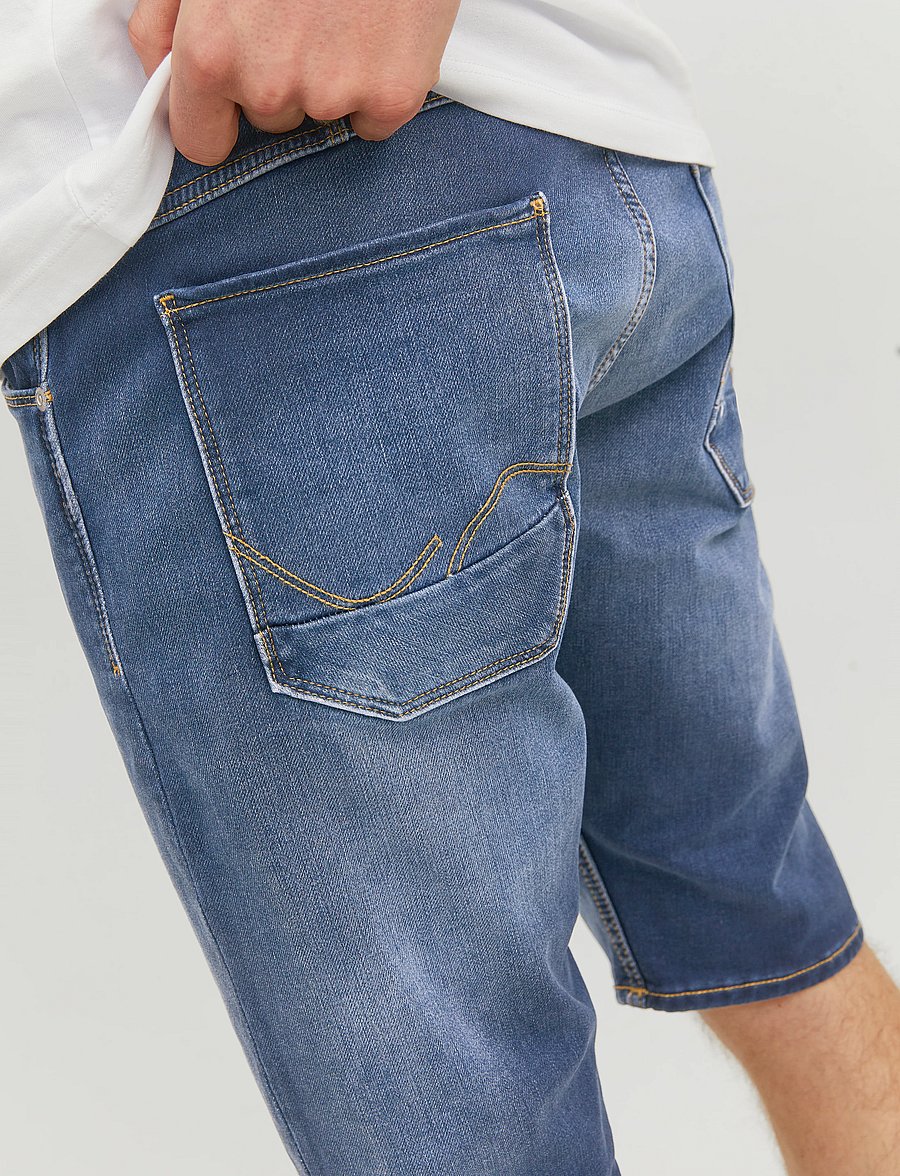 Jack & Jones - JJISCALE JJLONG SHORTS GE 608 I.K - short en jean - blue denim - 4