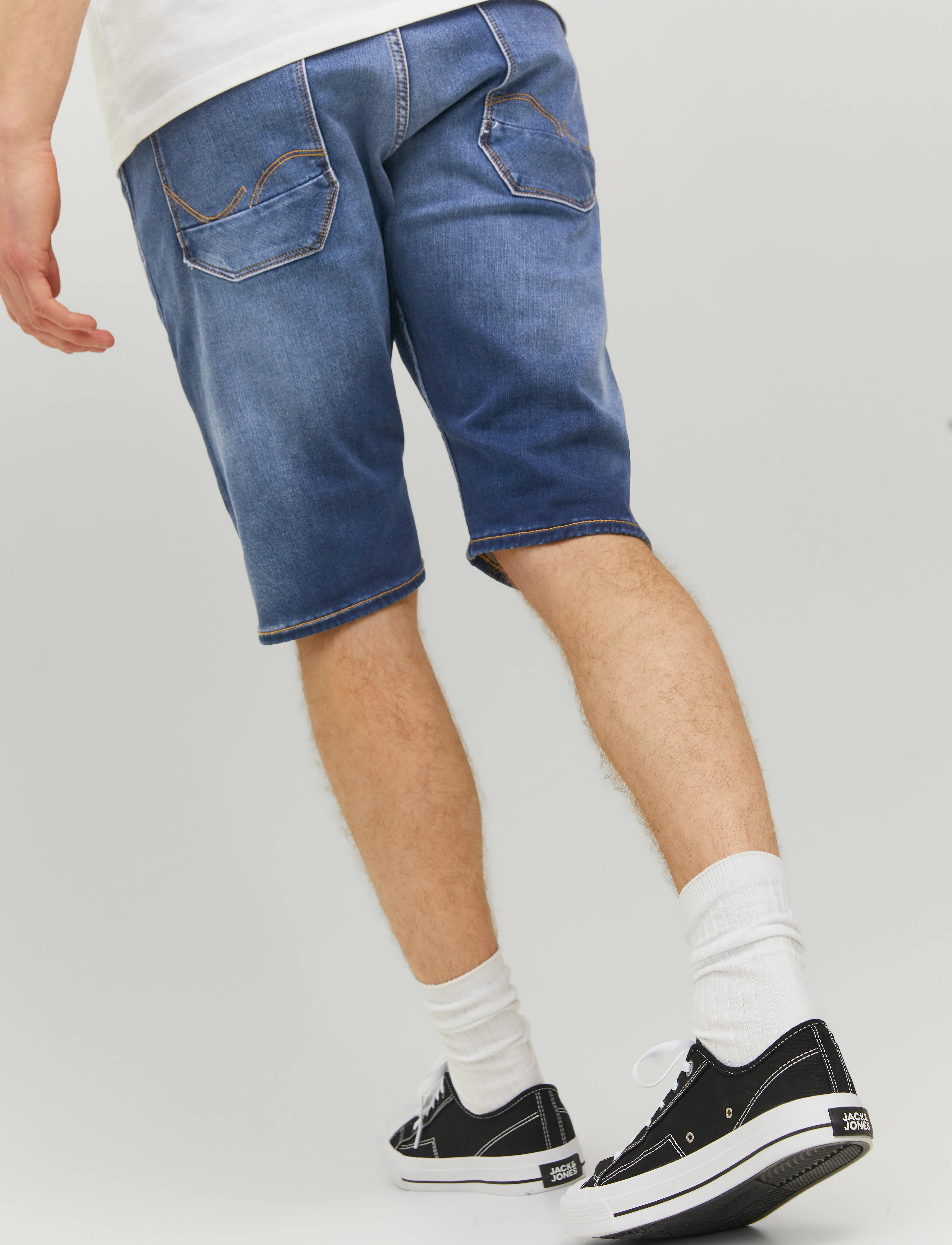 Jack & Jones JJISCALE JJLONG SHORTS GE 608 I.K - Tänavastiil - BLUE DENIM / blue