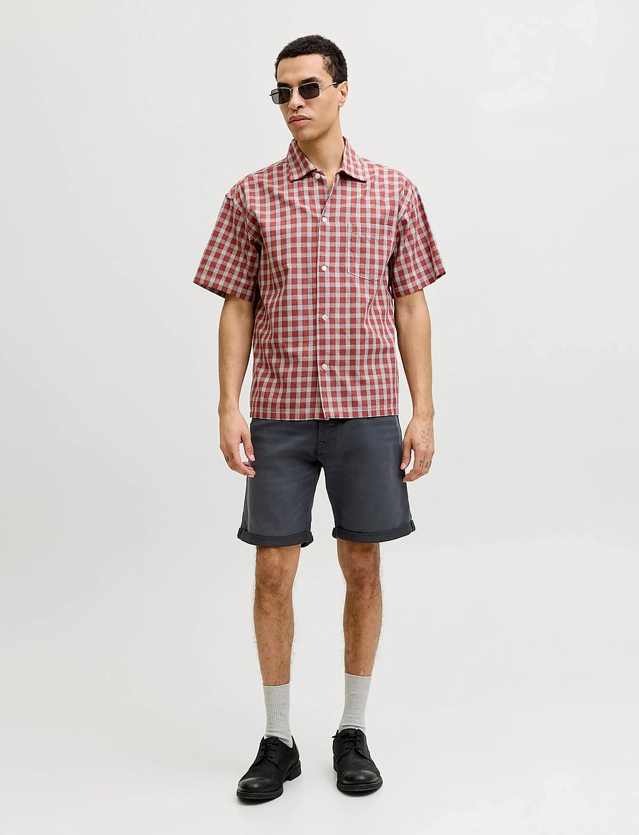 Jack & Jones - JJIRICK JJICON SHORTS GE 720 I.K SN - lühikesed teksapüksid - black denim - 4