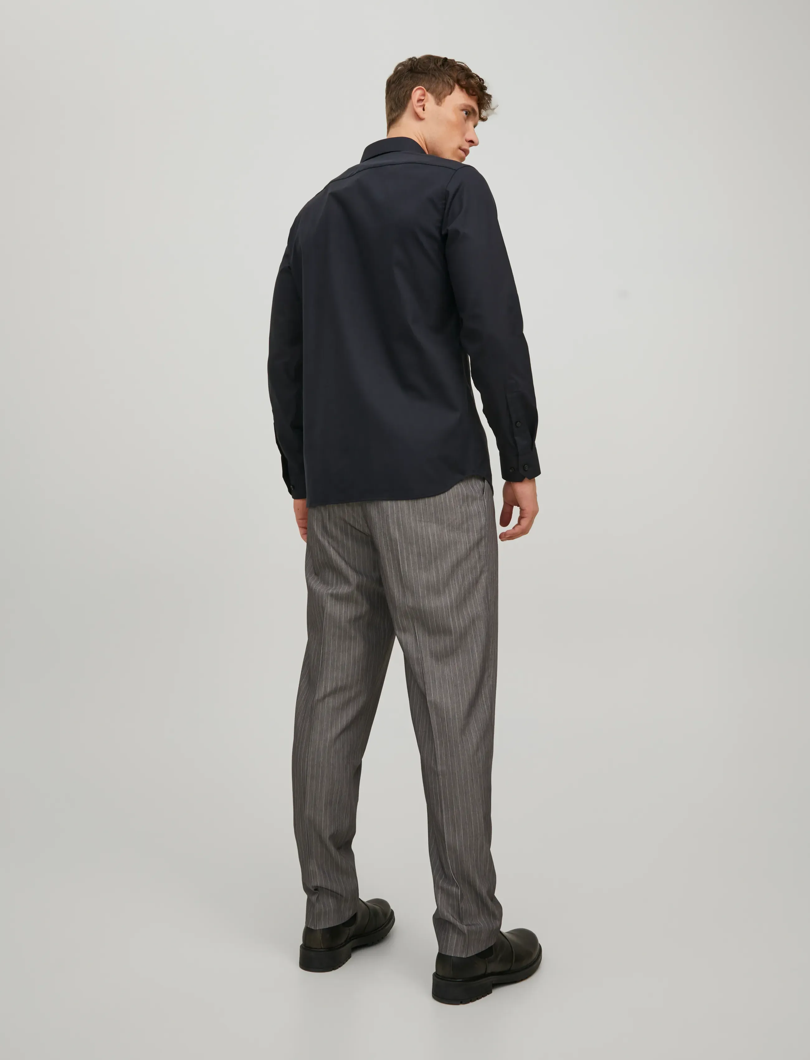 Jack & Jones - JPRBLAPARKER SHIRT L/S NOOS - gestreifte hemden - black - 3
