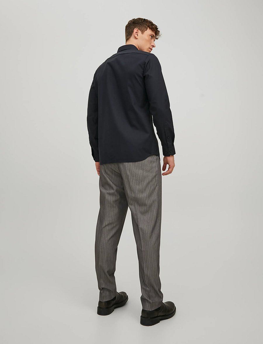 Jack & Jones - JPRBLAPARKER SHIRT L/S NOOS - gestreifte hemden - black - 3