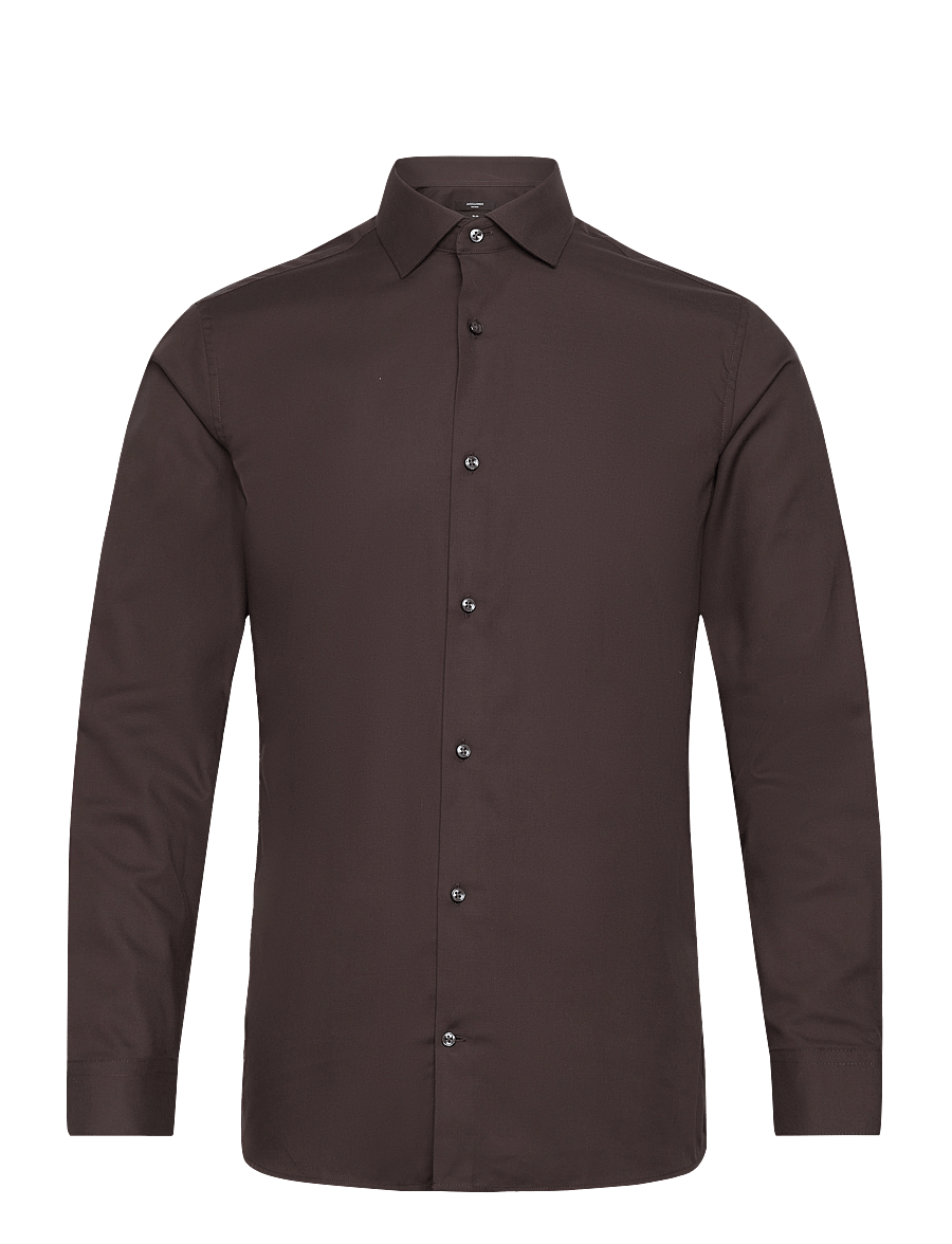 Jack & Jones - JPRBLAPARKER SHIRT L/S NOOS - randiga skjortor - chocolate torte - 1