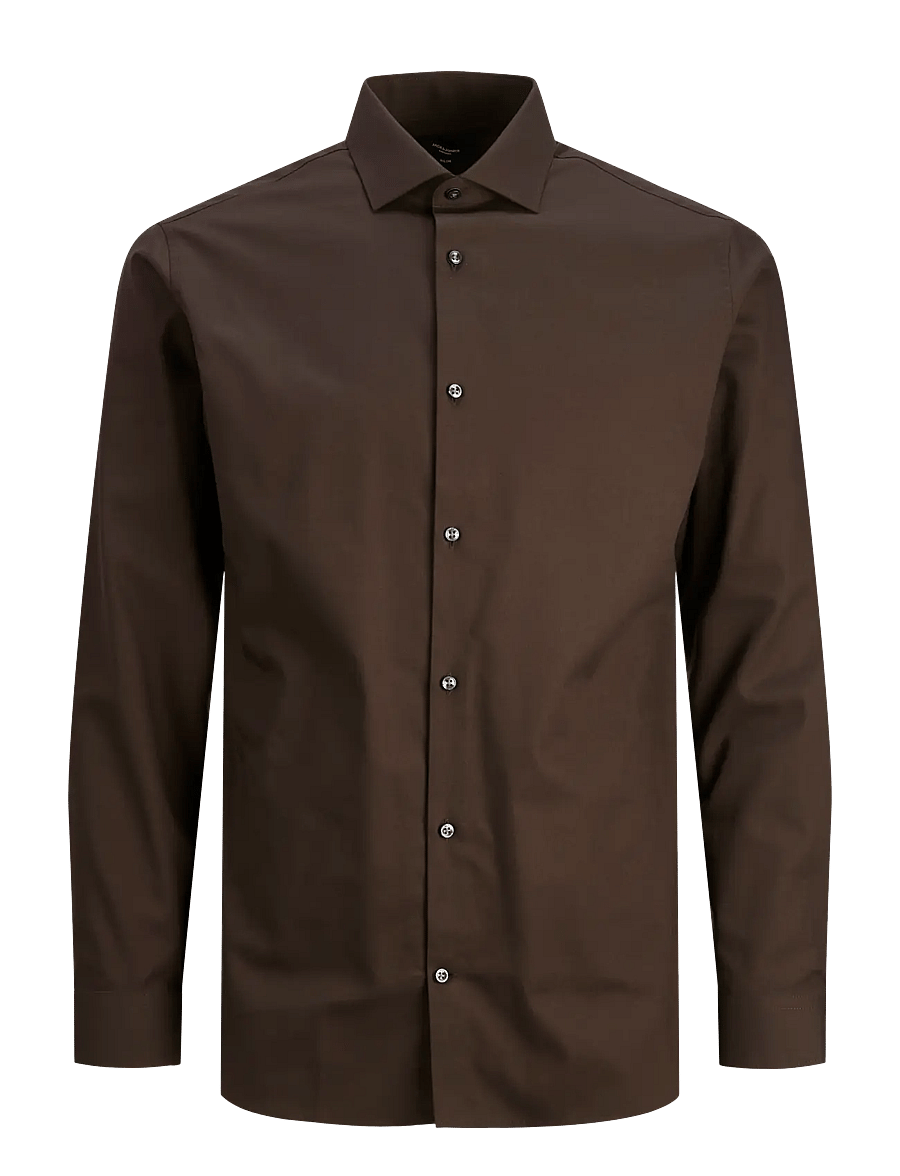 Jack & Jones - JPRPARKER SHIRT L/S NOOS - formal shirts - chocolate torte - 1