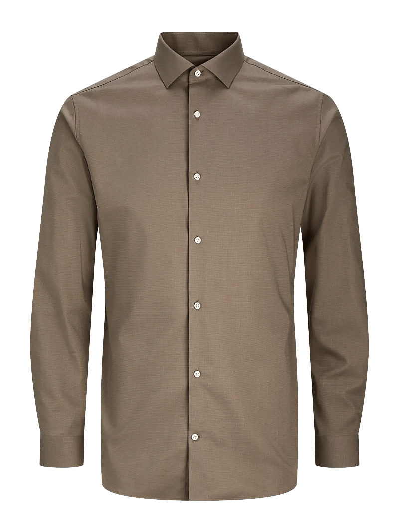 Jack & Jones - JPRBLAPARKER SHIRT L/S NOOS - randiga skjortor - demitasse - 1
