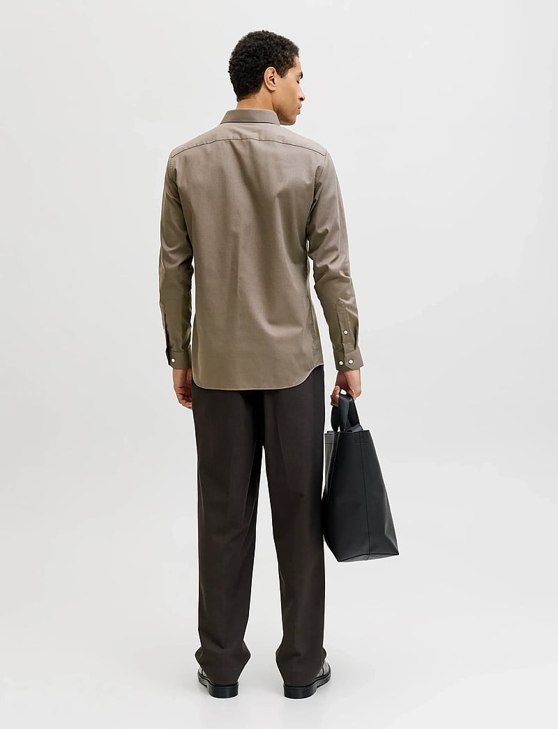 Jack & Jones - JPRBLAPARKER SHIRT L/S NOOS - randiga skjortor - demitasse - 2