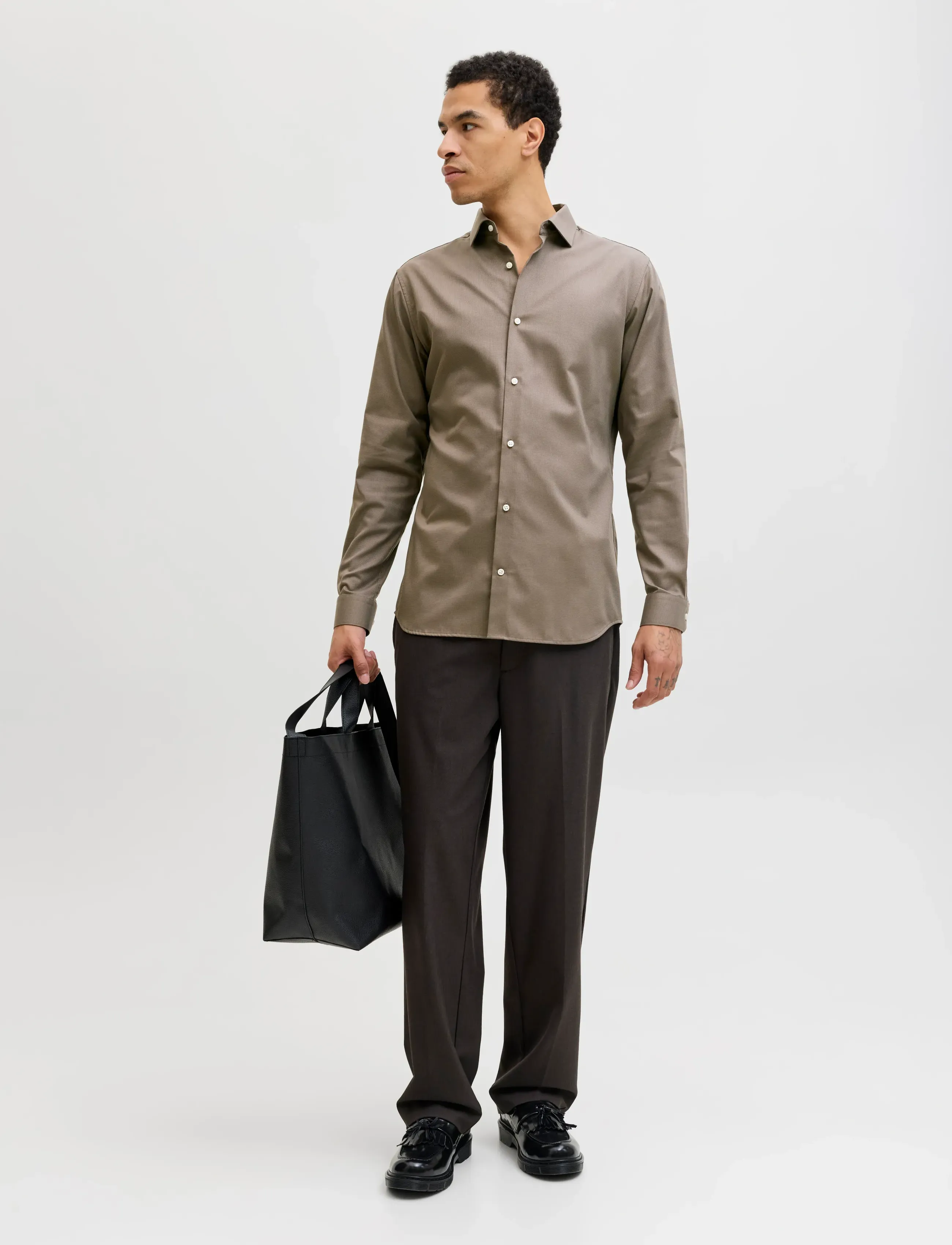 Jack & Jones - JPRBLAPARKER SHIRT L/S NOOS - chemises à rayures - demitasse - 3