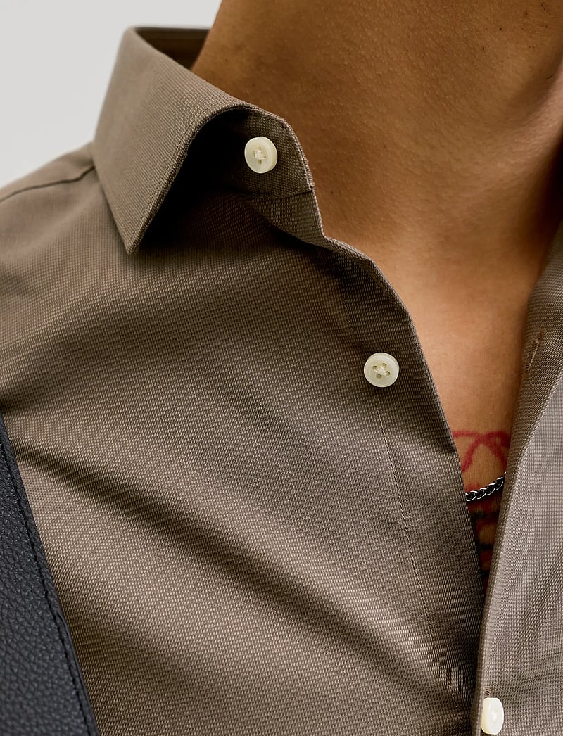 Jack & Jones - JPRBLAPARKER SHIRT L/S NOOS - randiga skjortor - demitasse - 4