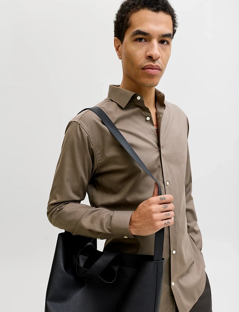 Jack & Jones - JPRBLAPARKER SHIRT L/S NOOS - randiga skjortor - demitasse - 5