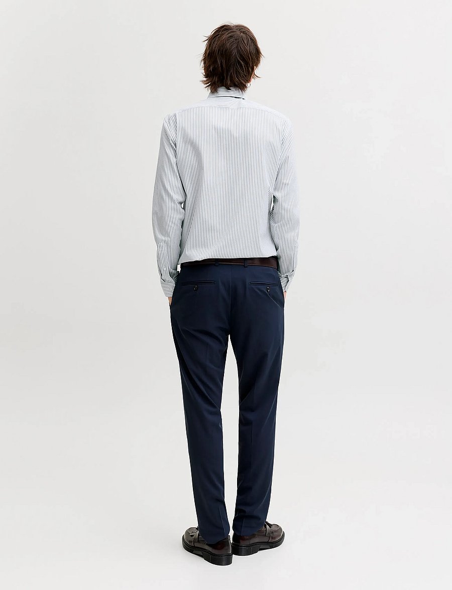 Jack & Jones - JPRBLAPARKER SHIRT L/S NOOS - stribede skjorter - faded denim - 2