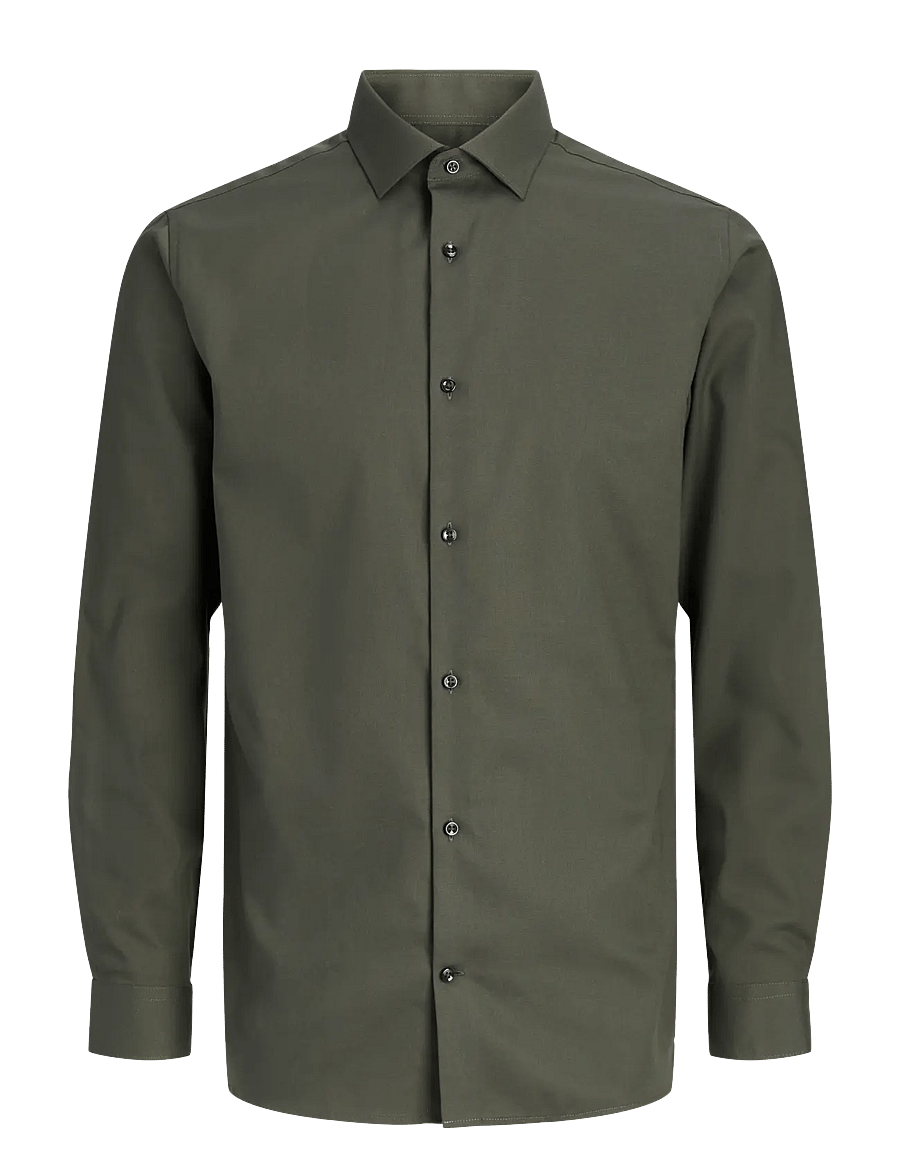 Jack & Jones - JPRBLAPARKER SHIRT L/S NOOS - röndóttar skyrtur - forest night - 1
