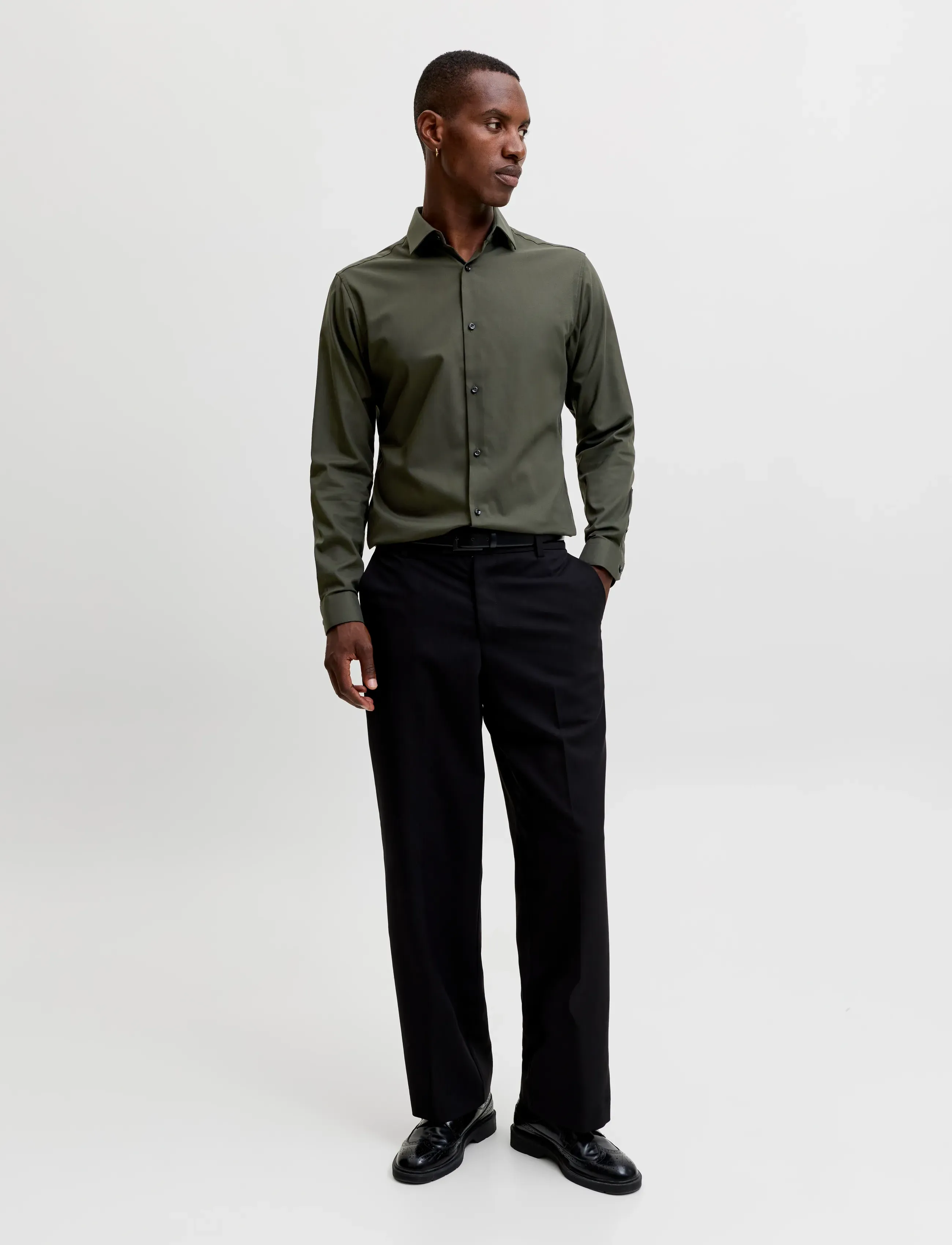 Jack & Jones - JPRBLAPARKER SHIRT L/S NOOS - striped shirts - forest night - 3