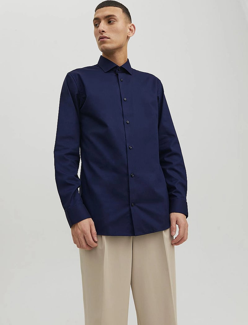 Jack & Jones - JPRBLAPARKER SHIRT L/S NOOS - pidulikud särgid - perfect navy - 0