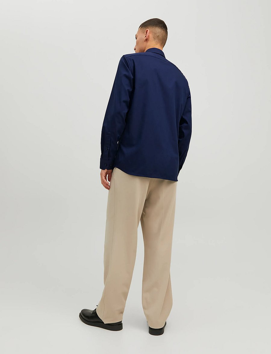 Jack & Jones - JPRBLAPARKER SHIRT L/S NOOS - triibulised särgid - perfect navy - 3