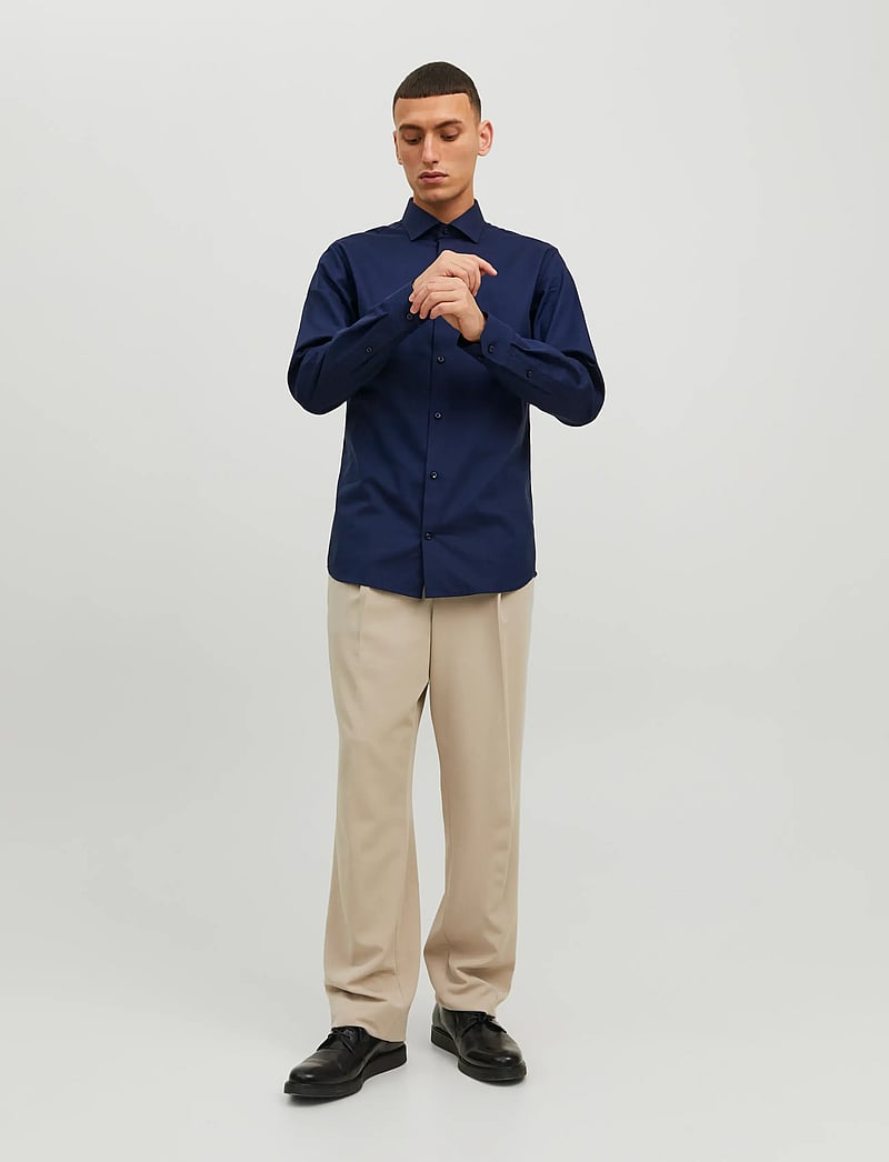 Jack & Jones - JPRBLAPARKER SHIRT L/S NOOS - formelle skjorter - perfect navy - 4